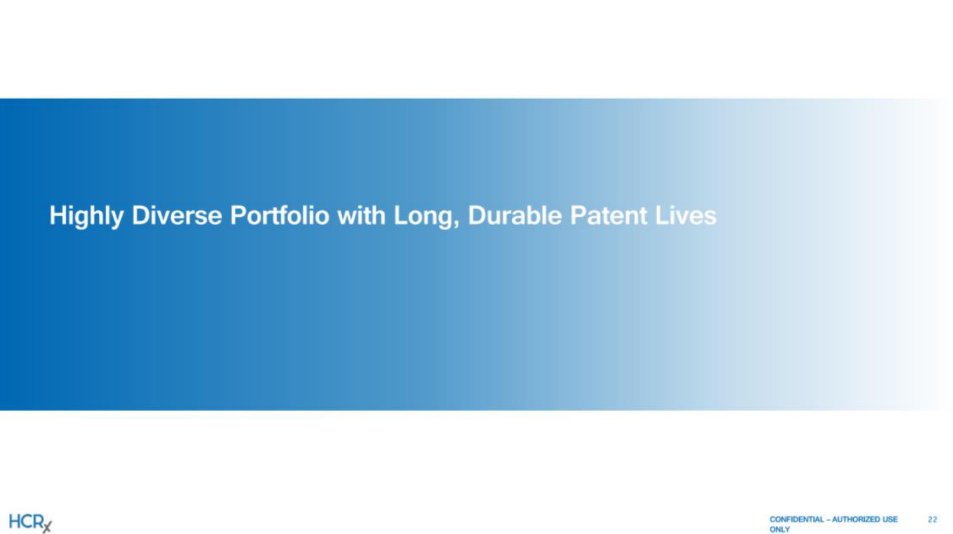 highly diverse portfolio with long durable pate | Healthcare Royalty