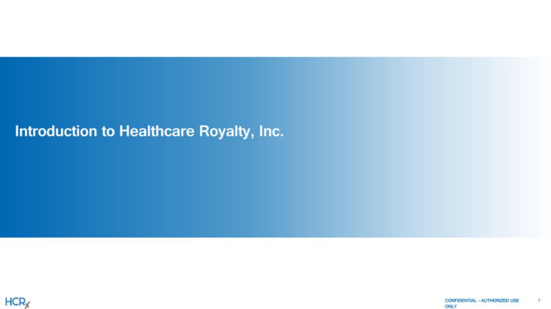 introduction to royalty | Healthcare Royalty