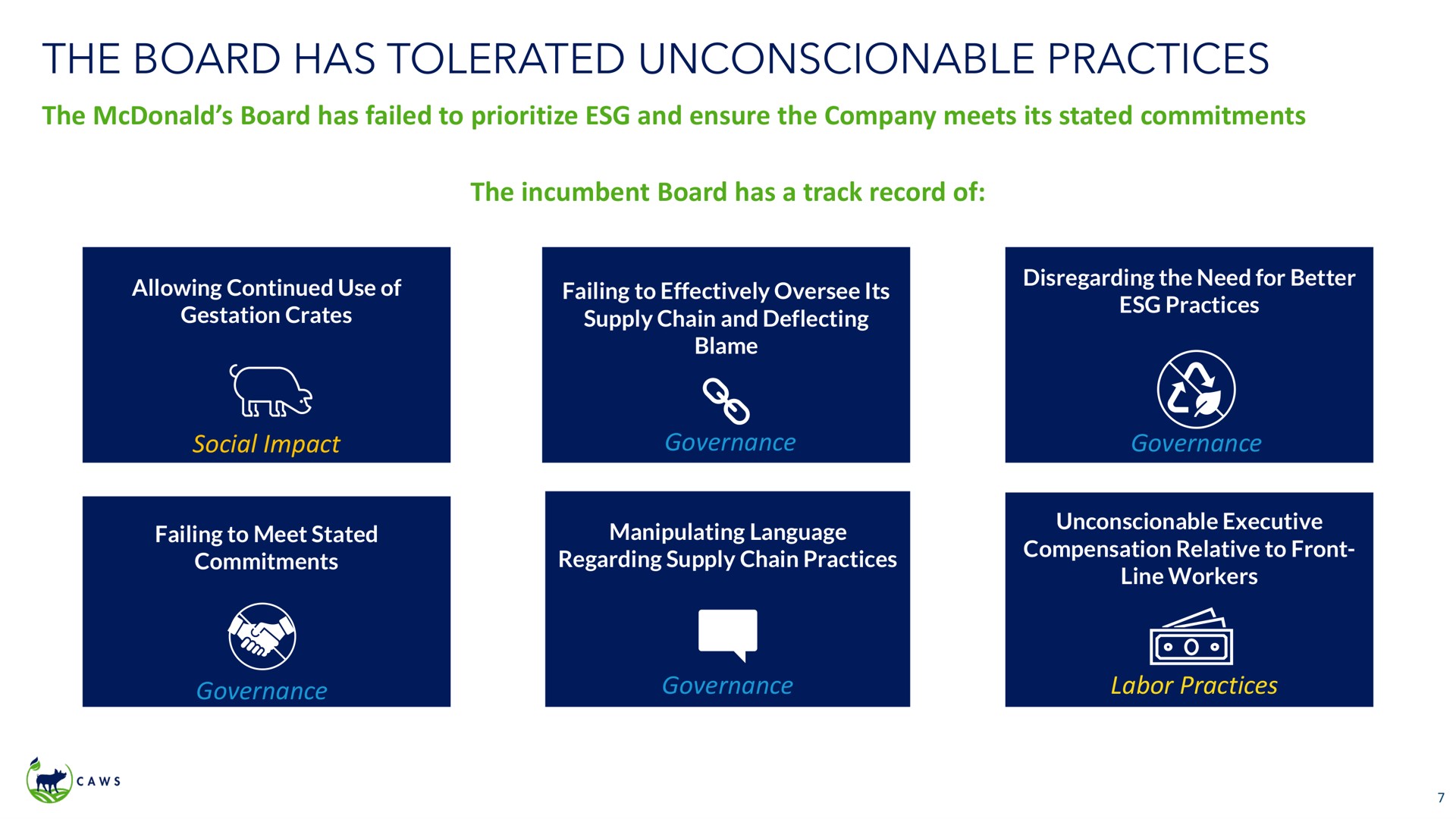 the board has tolerated unconscionable practices a | Icahn Enterprises