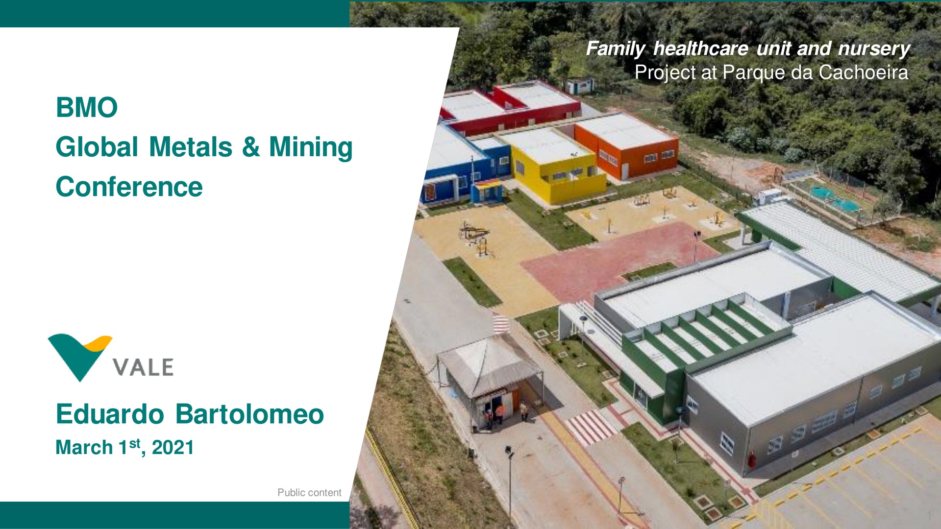 global metals mining conference march family unit and nursery project at unit vale | Vale