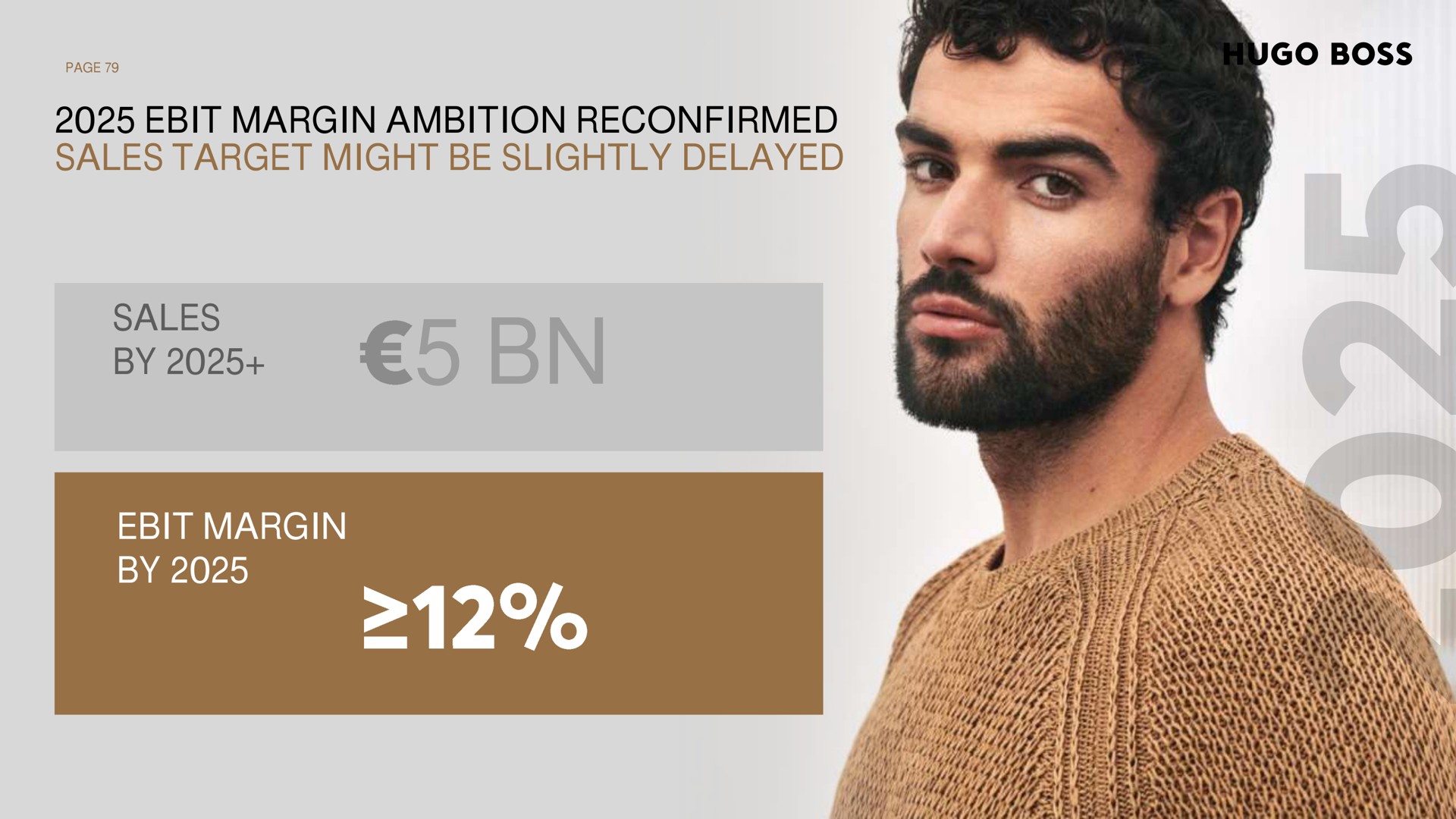 margin ambition reconfirmed sales target might be slightly delayed sales by margin by go boss | Hugo Boss