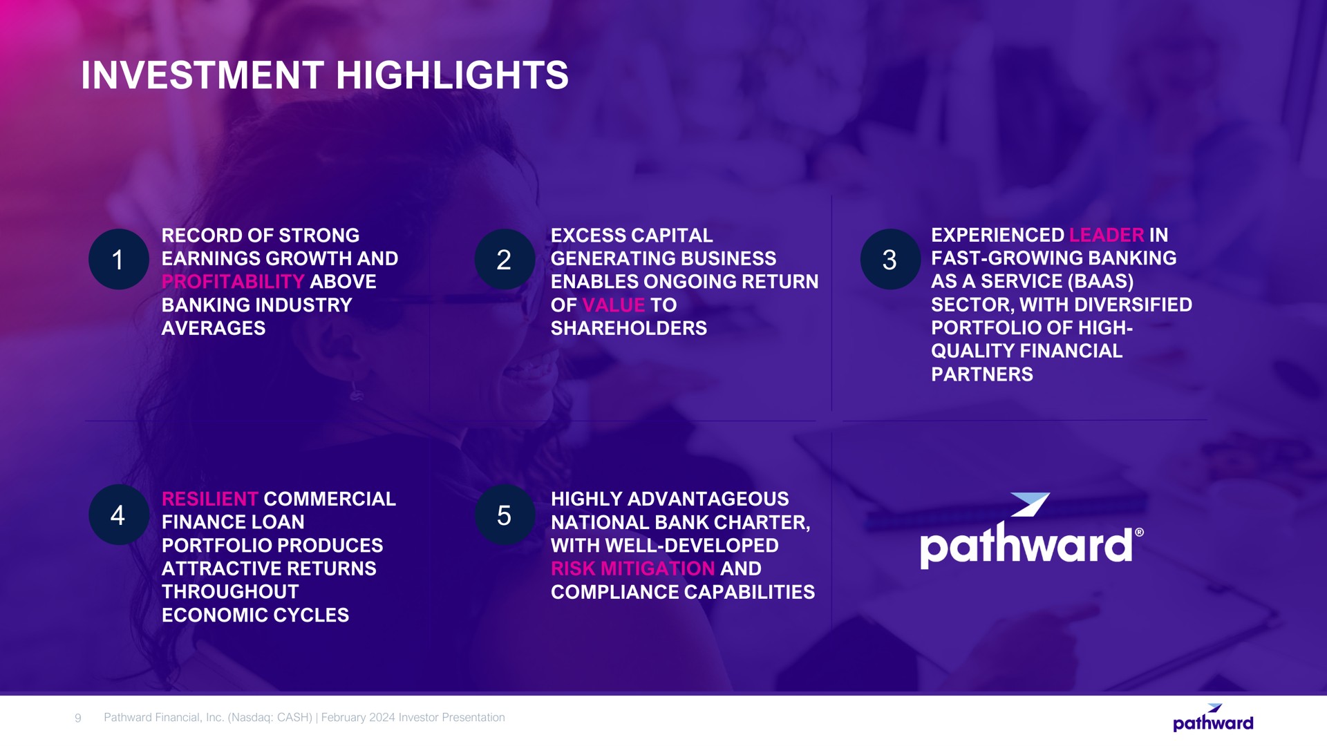 investment highlights | Pathward Financial