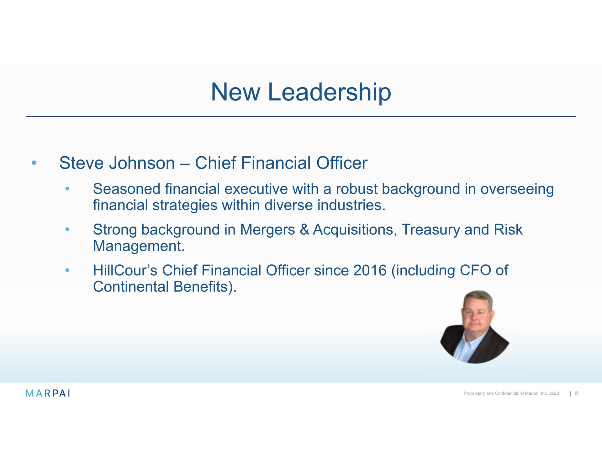 new leadership chief financial officer | Marpai