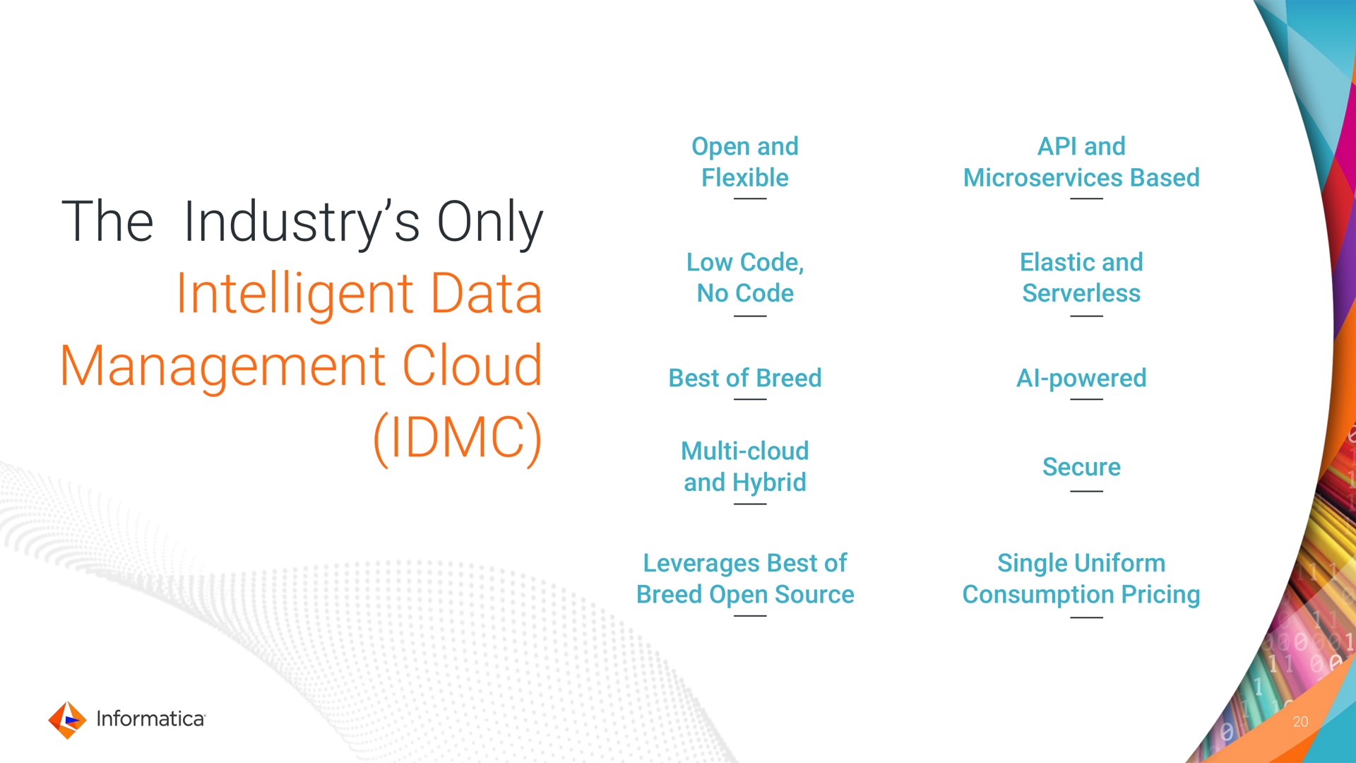 the industry only intelligent data management cloud | Informatica