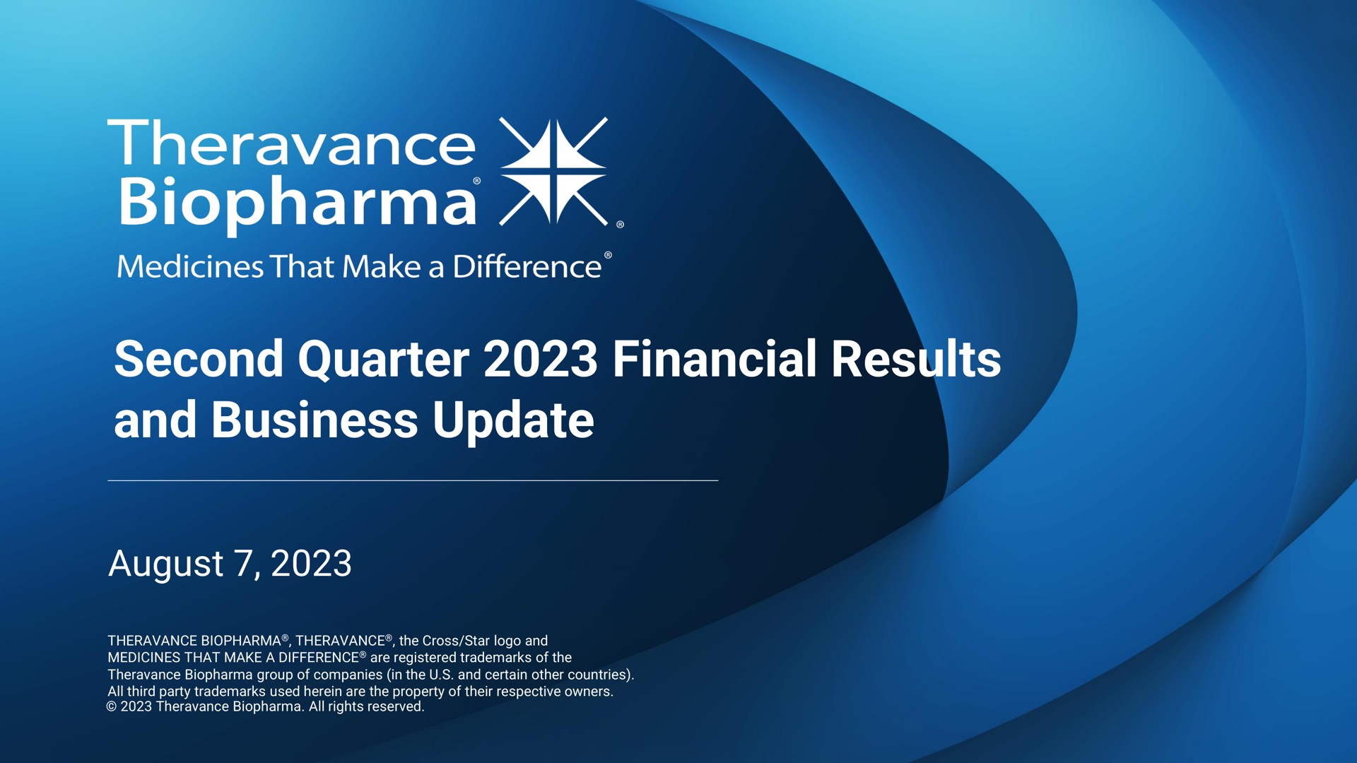 second quarter financial results and business update | Theravance Biopharma