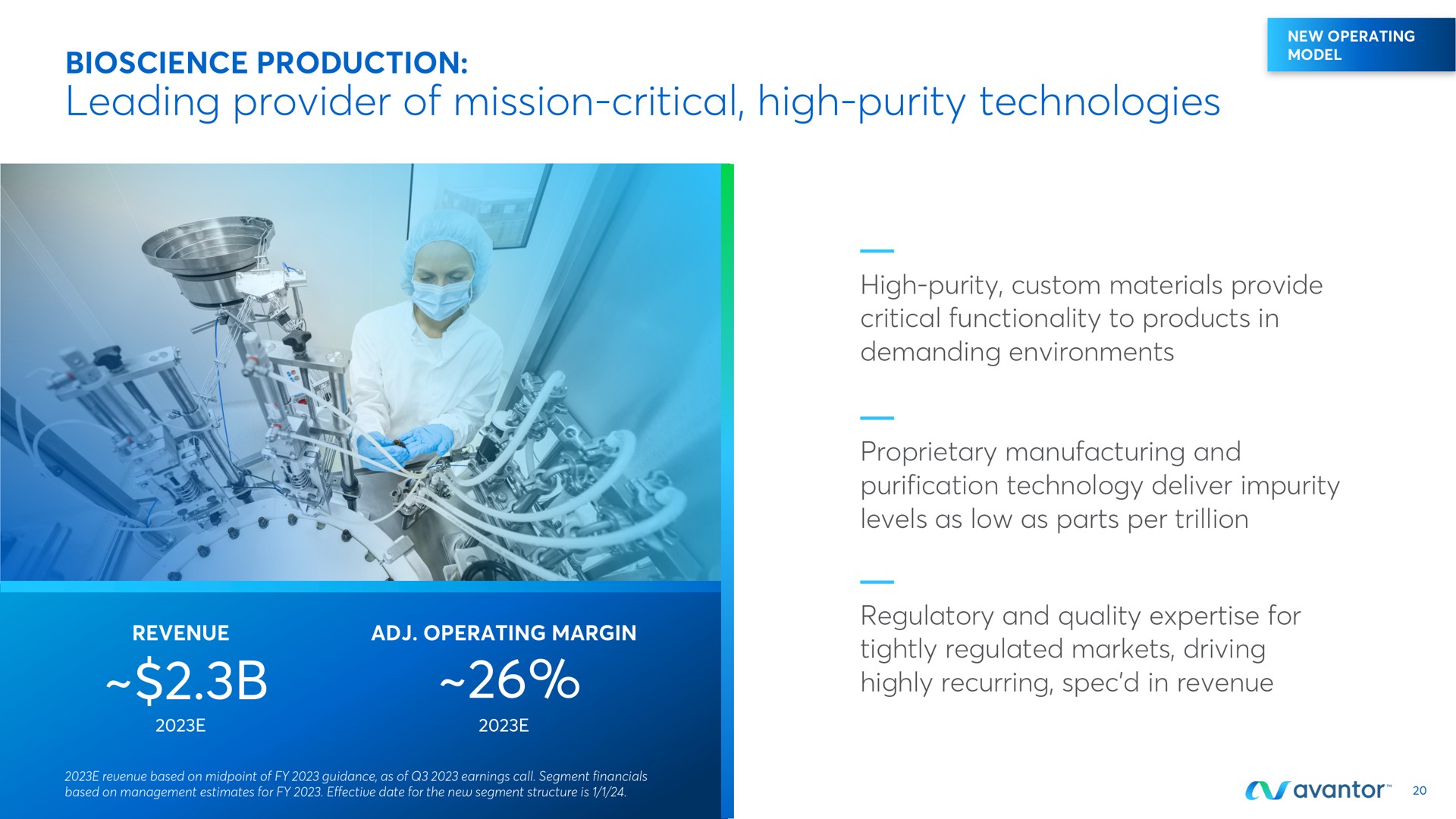 leading provider of mission critical high purity technologies | Avantor