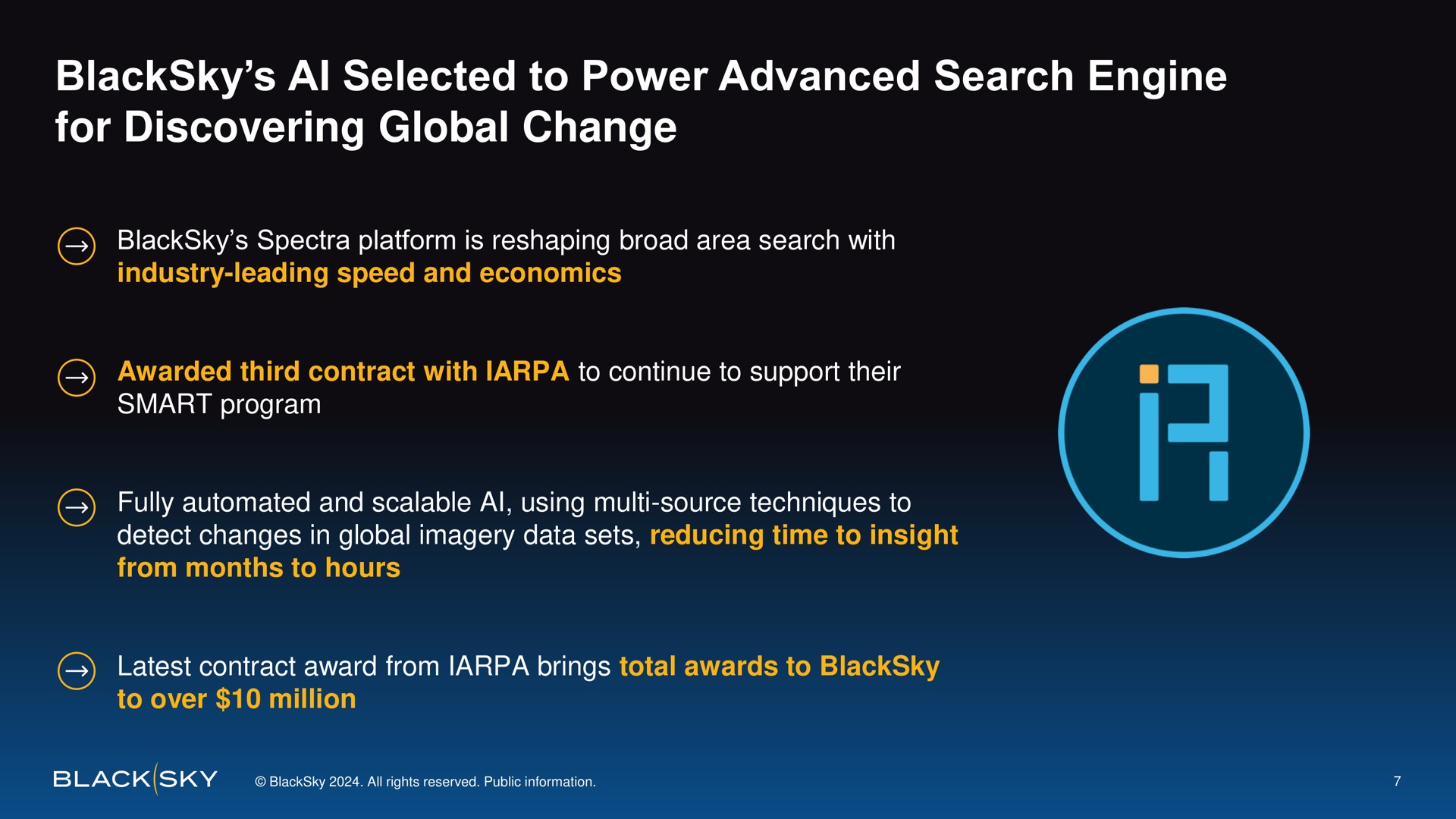 selected to power advanced search engine for discovering global change | BlackSky