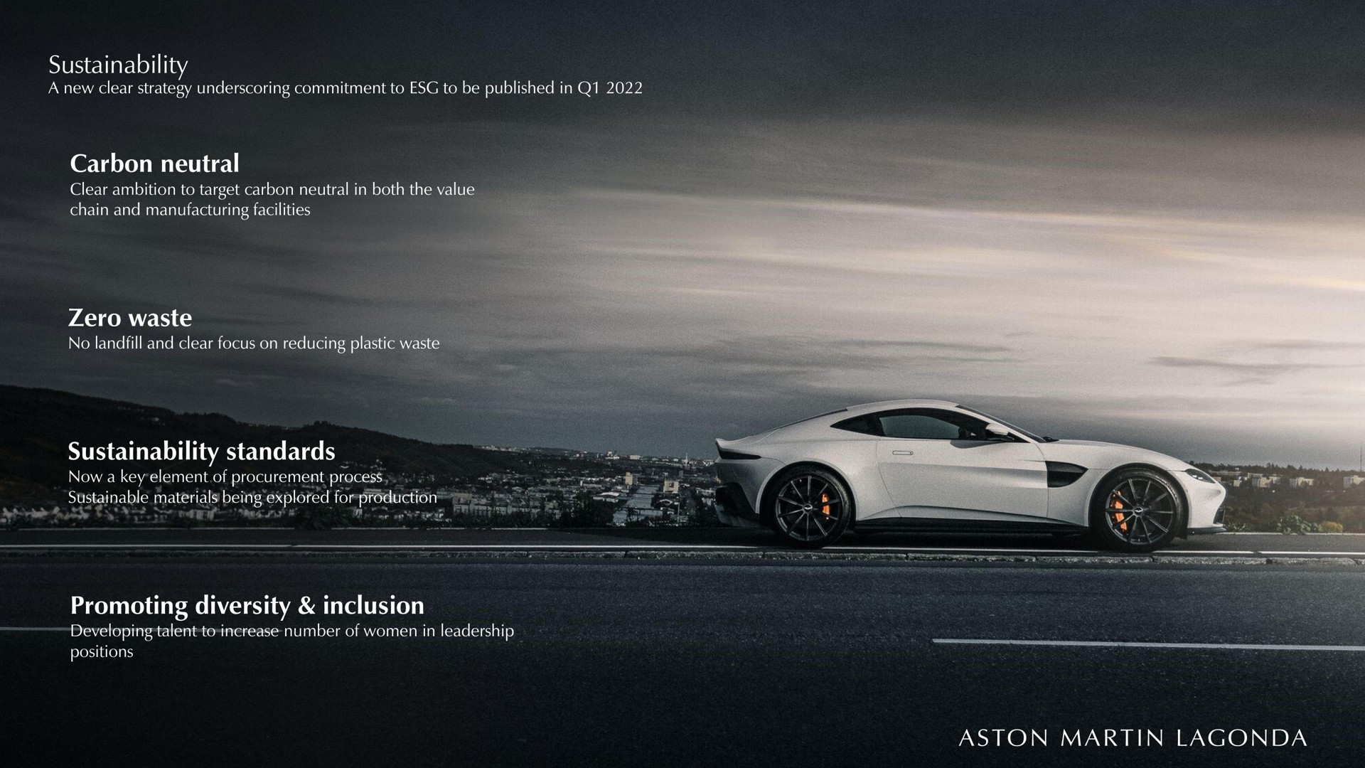 carbon neutral zero waste standards promoting diversity inclusion martin | Aston Martin Lagonda