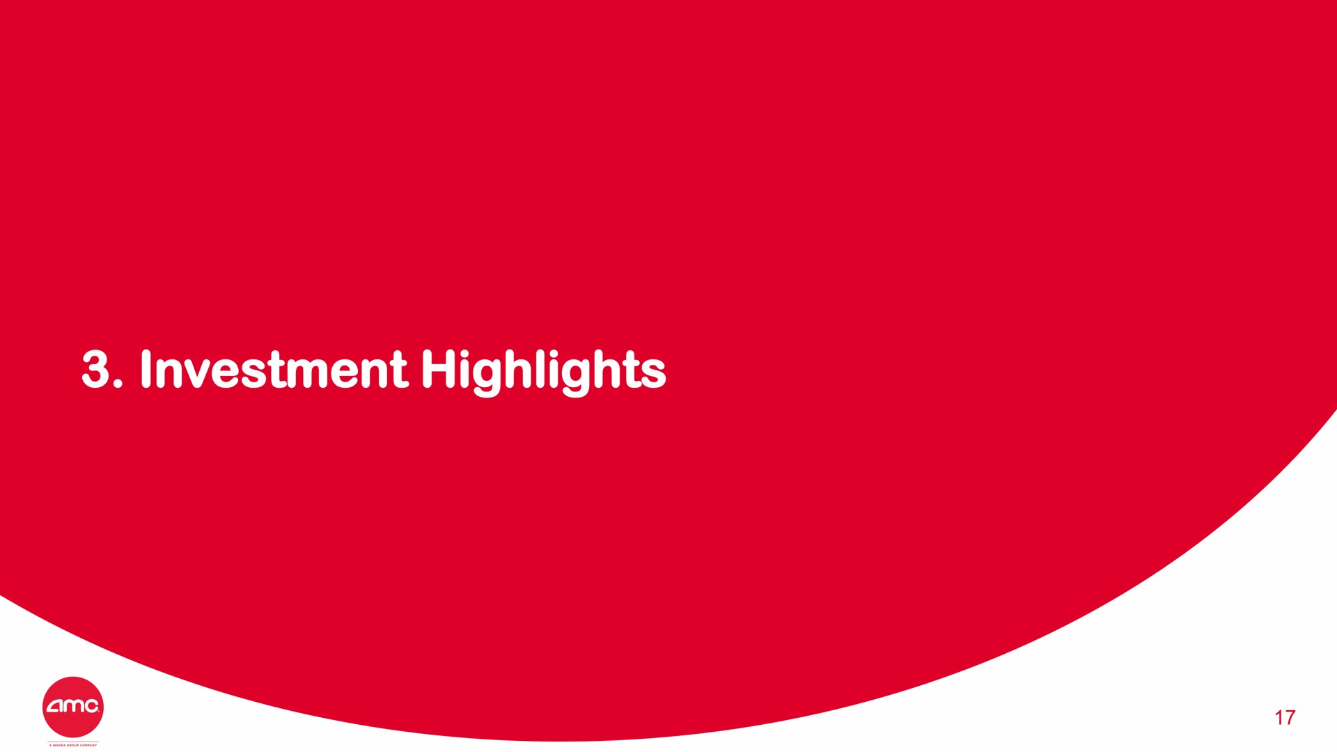 investment highlights | AMC