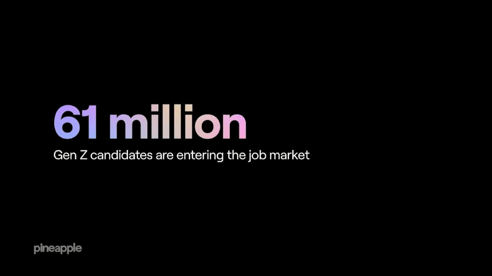 million gen candidates are entering the job market pineapple | Pineapple