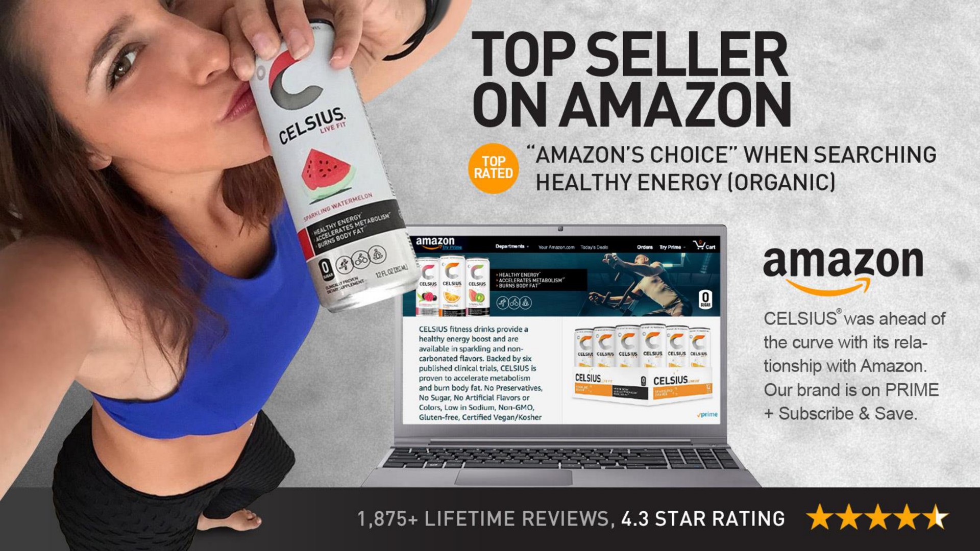 on choice when searching healthy energy organic a a our brand is on prime lifetime reviews star rating | Celsius Holdings