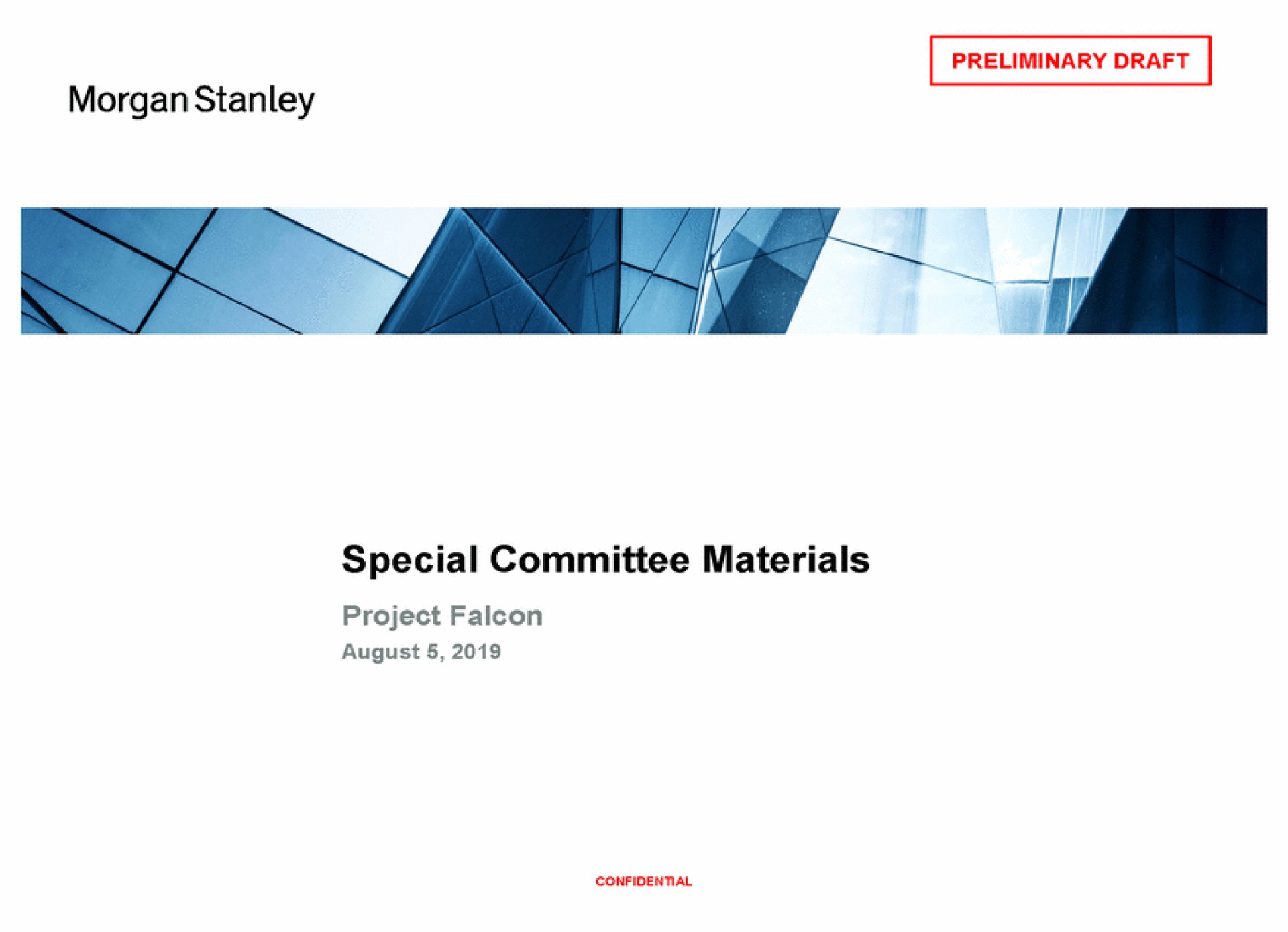 morgan special committee materials | Morgan Stanley