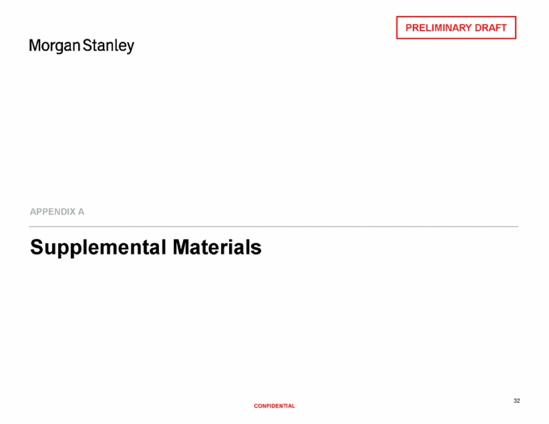 morgan supplemental materials | Morgan Stanley
