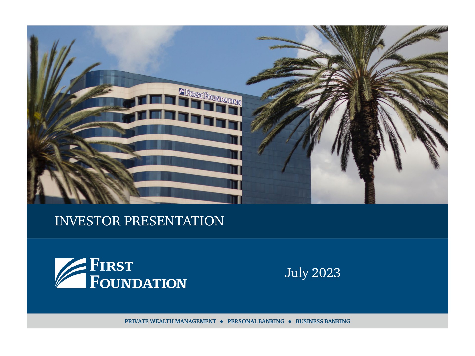 investor presentation nape | First Foundation