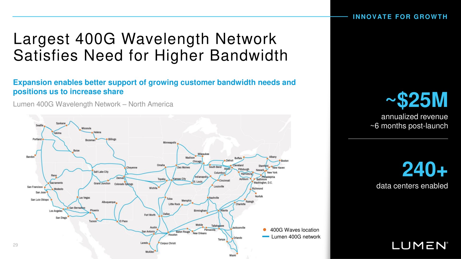 network satisfies need for higher | Lumen