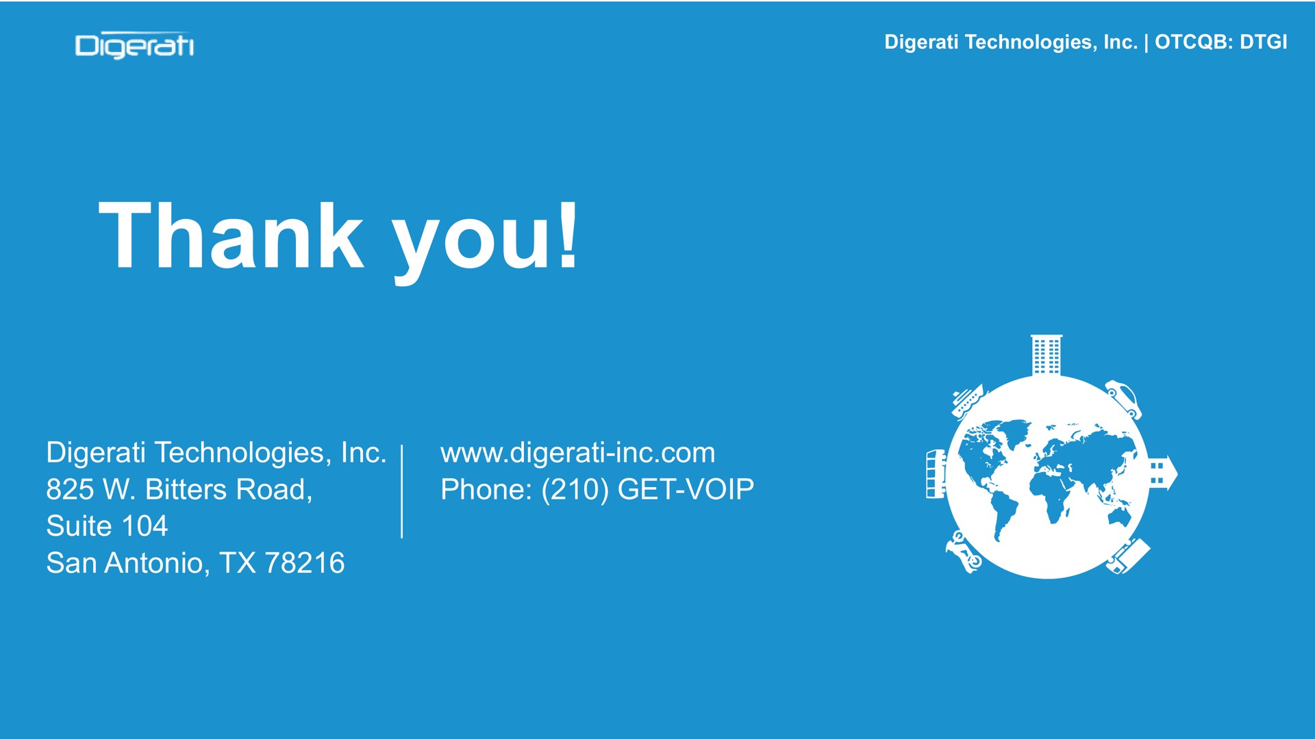 thank you technologies bitters road suite san phone get | Digerati