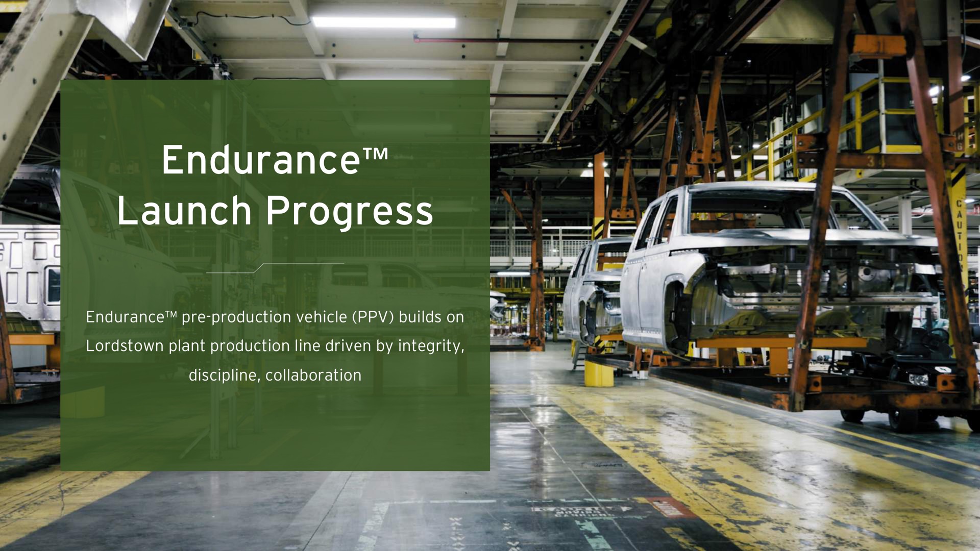 endurance launch progress | Lordstown Motors