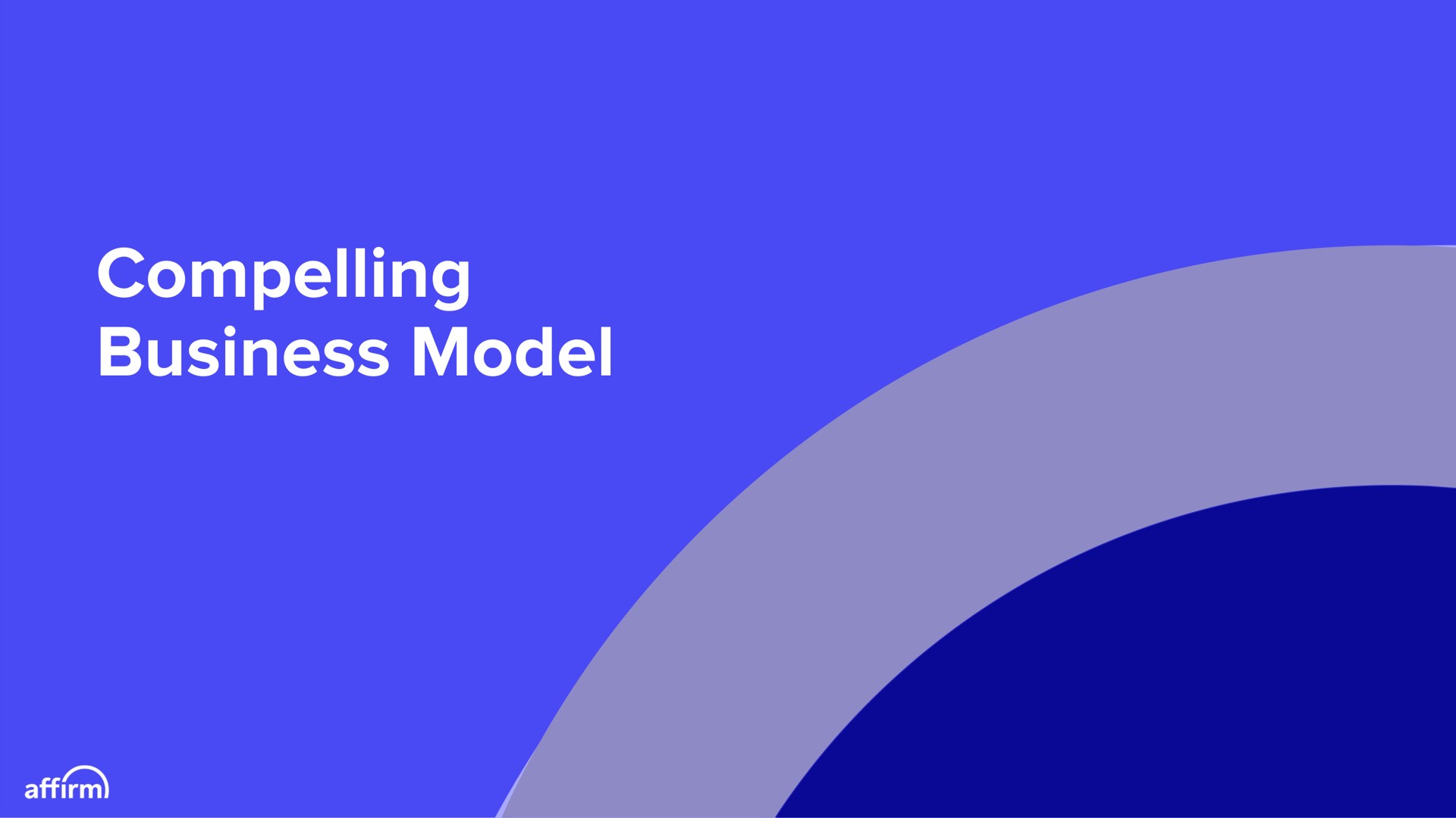 compelling business model | Affirm