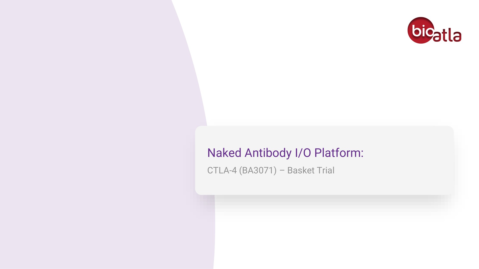 naked antibody i platform basket trial | BioAtla