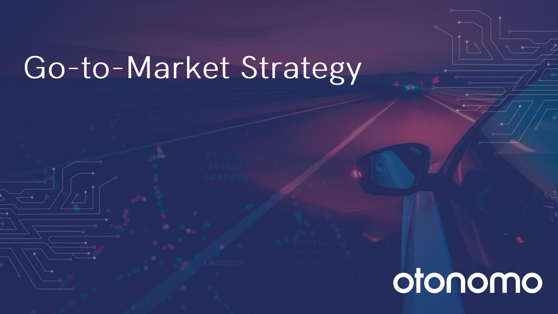 go to market strategy | Otonomo