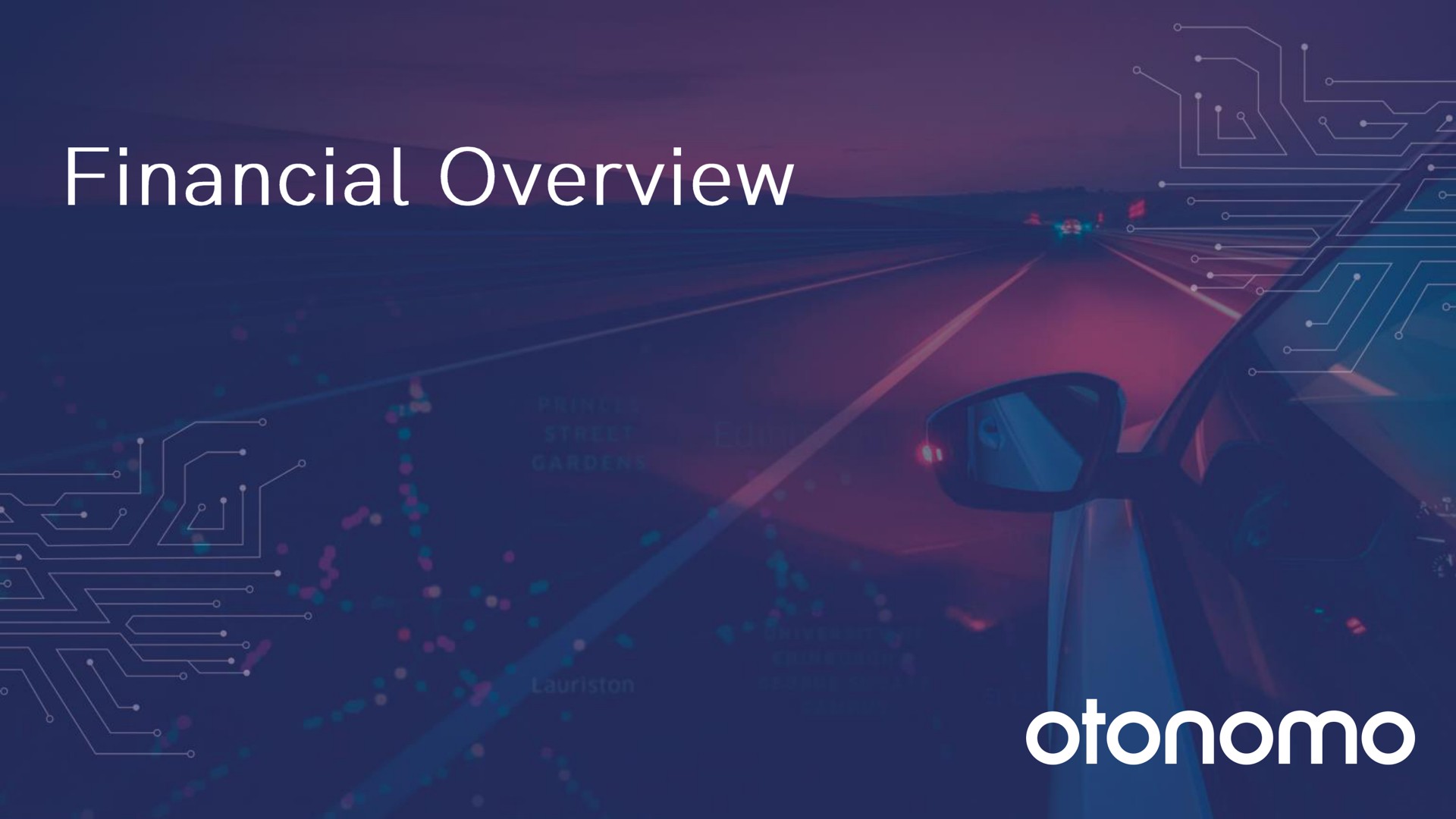 financial overview | Otonomo