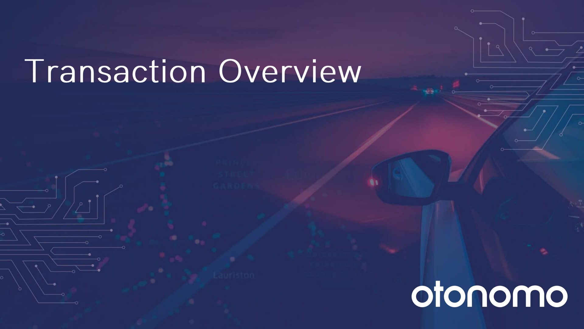 transaction overview | Otonomo