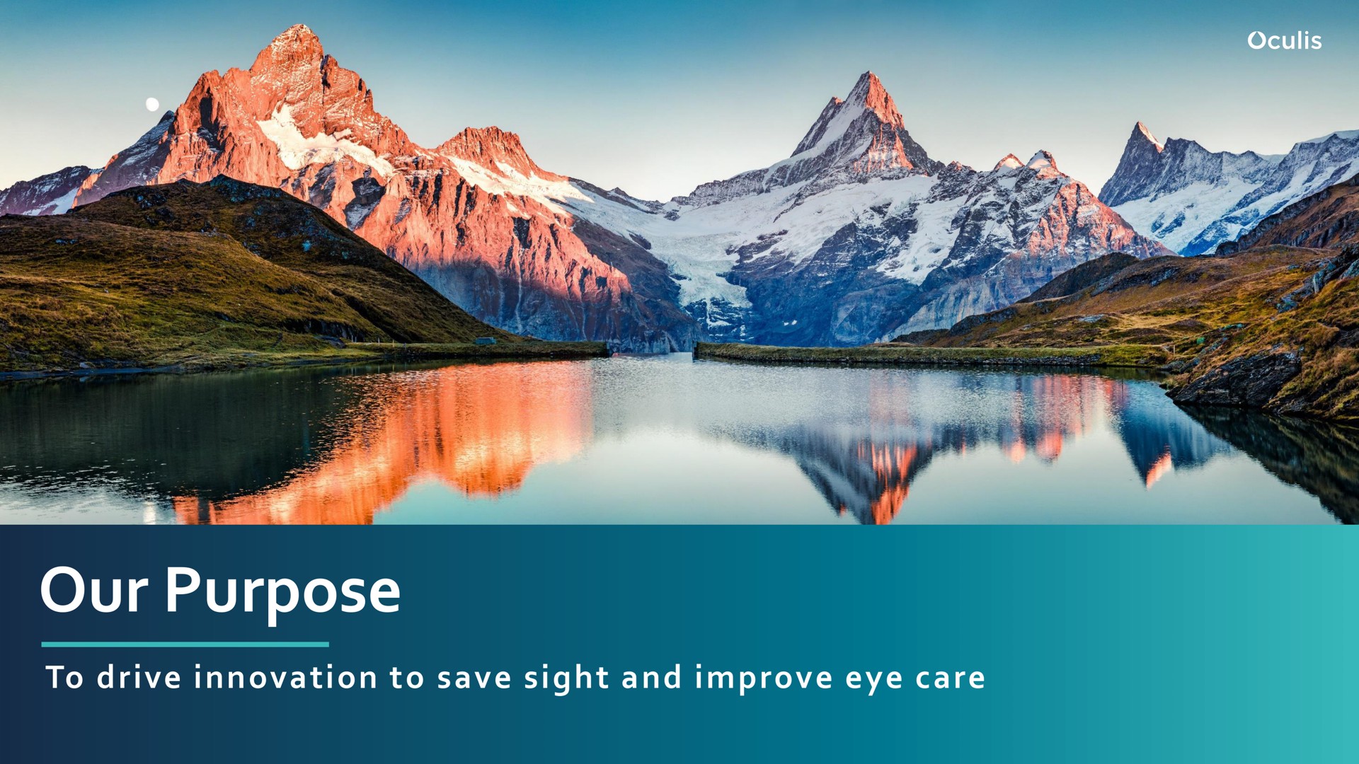 our purpose to drive innovation to save sight and improve eye care | Oculis