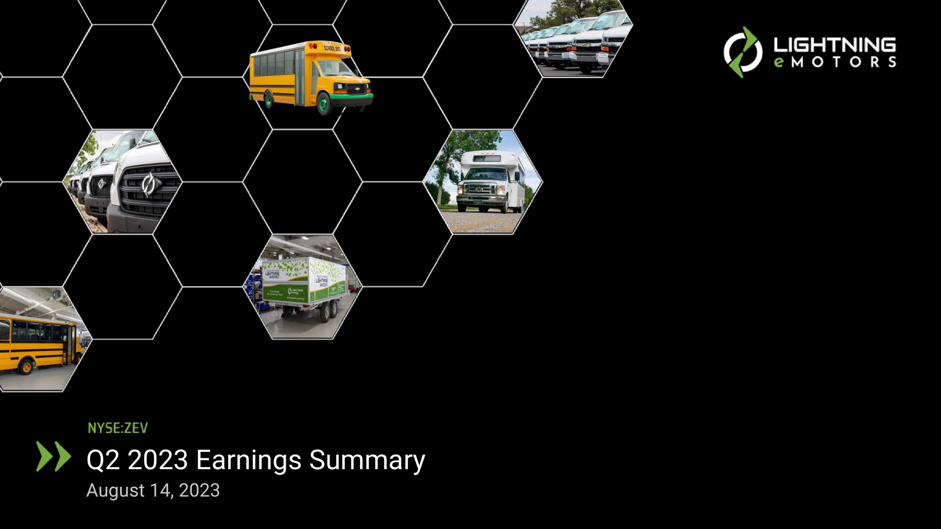 earnings summary august | Lightning eMotors