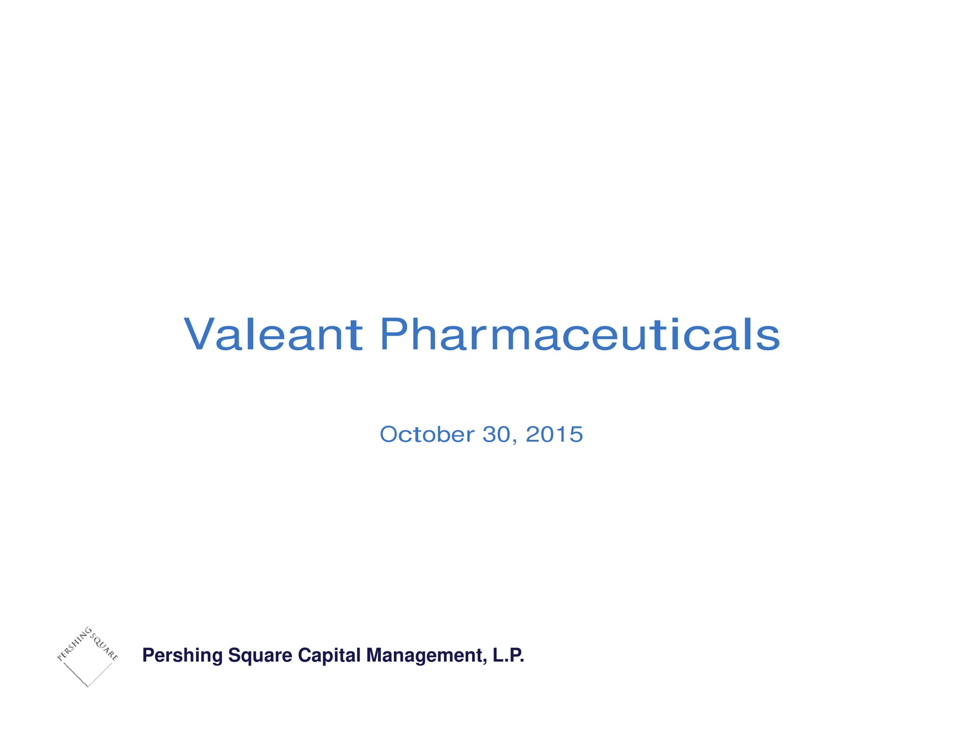 pharmaceuticals | Pershing Square
