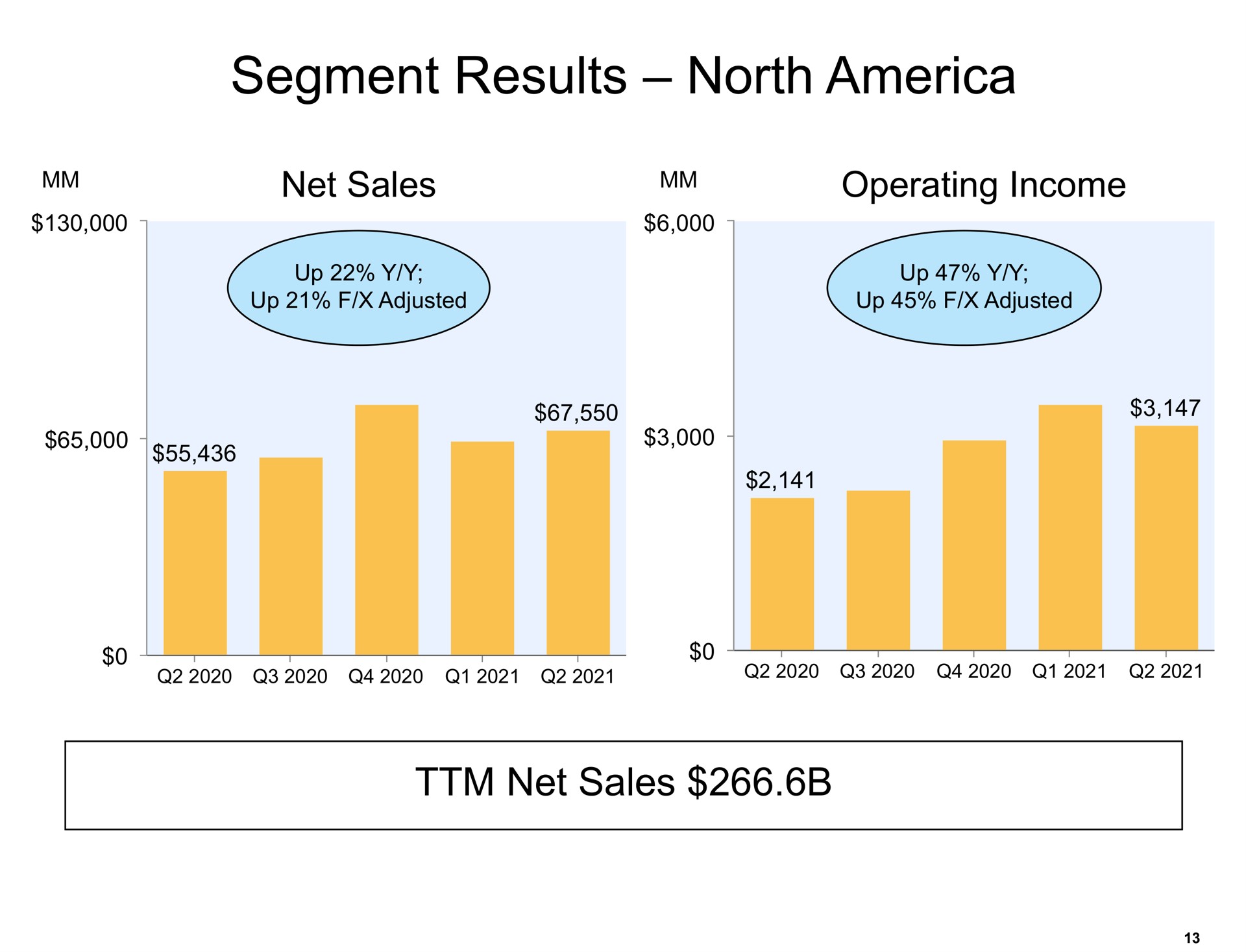 segment results north net sales | Amazon