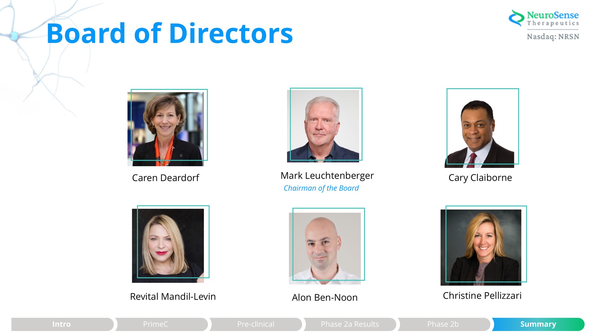 board of directors | NeuroSense Therapeutics