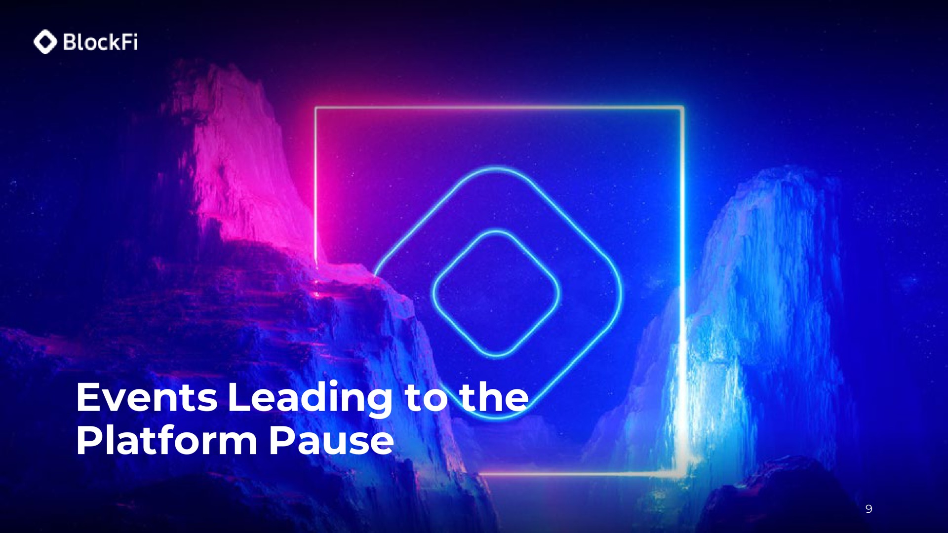 events leading to the platform pause | BlockFi