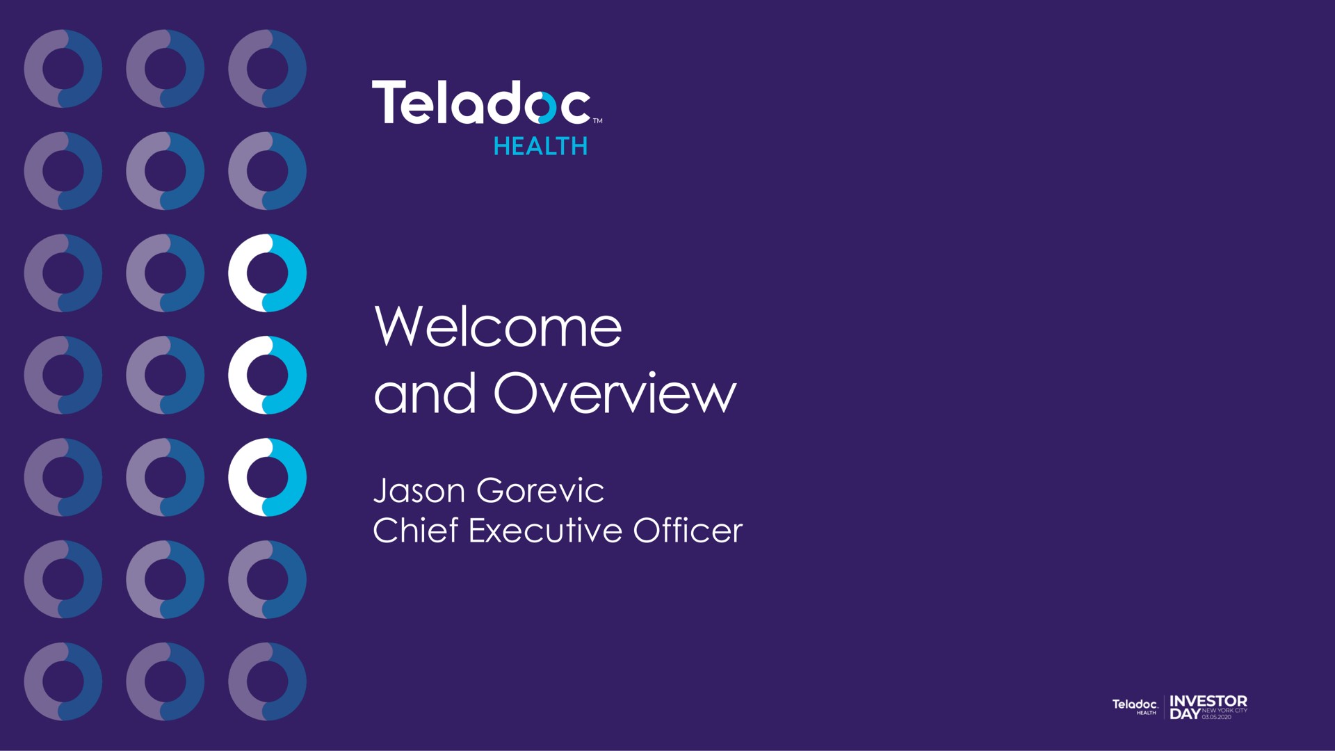 welcome and overview | Teladoc