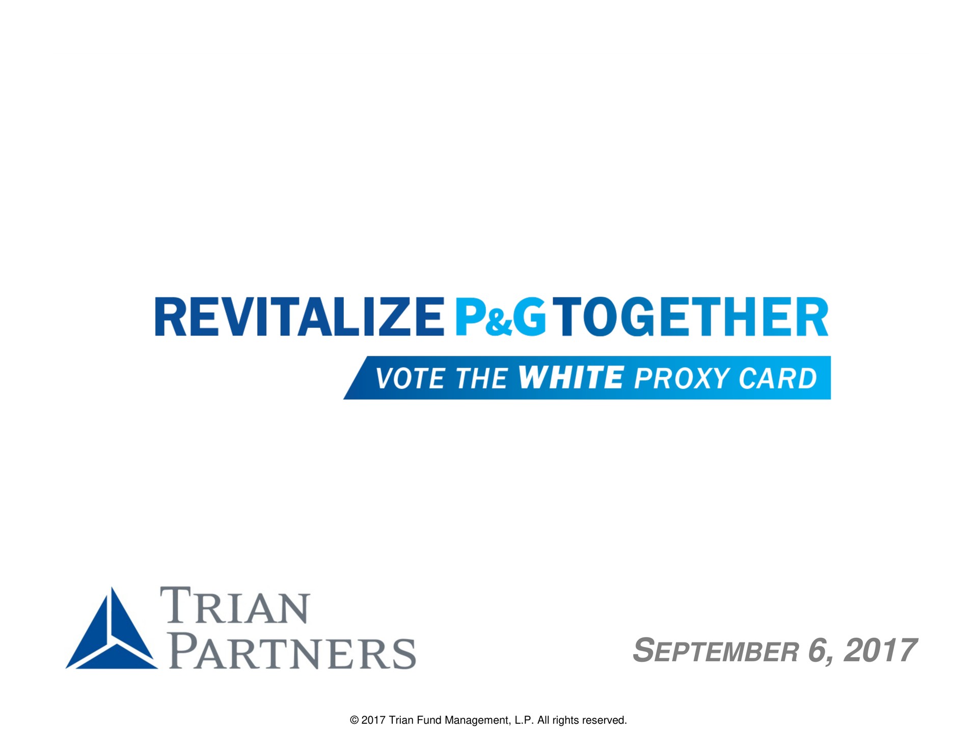 revitalize together a sax partners | Trian Partners