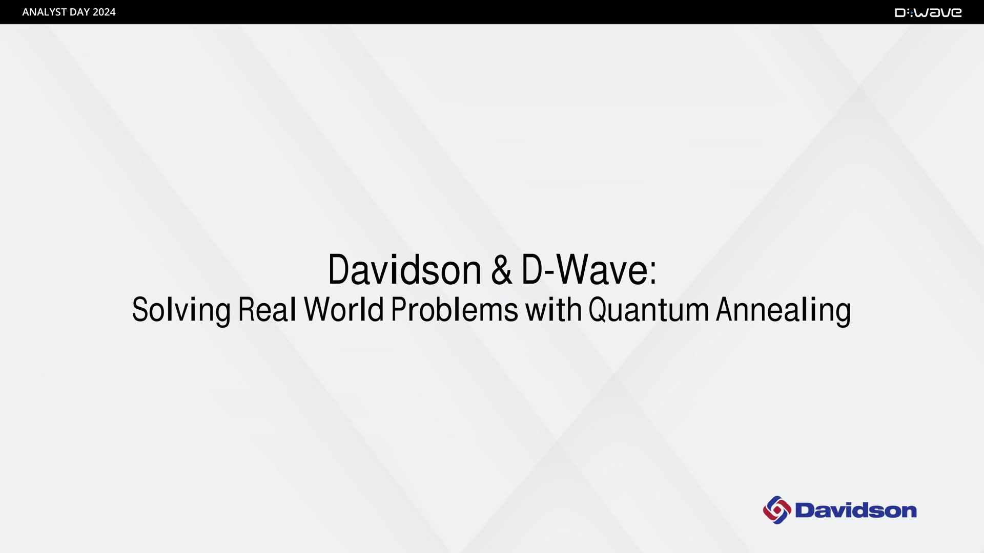 wave solving real world problems with quantum annealing | D-Wave