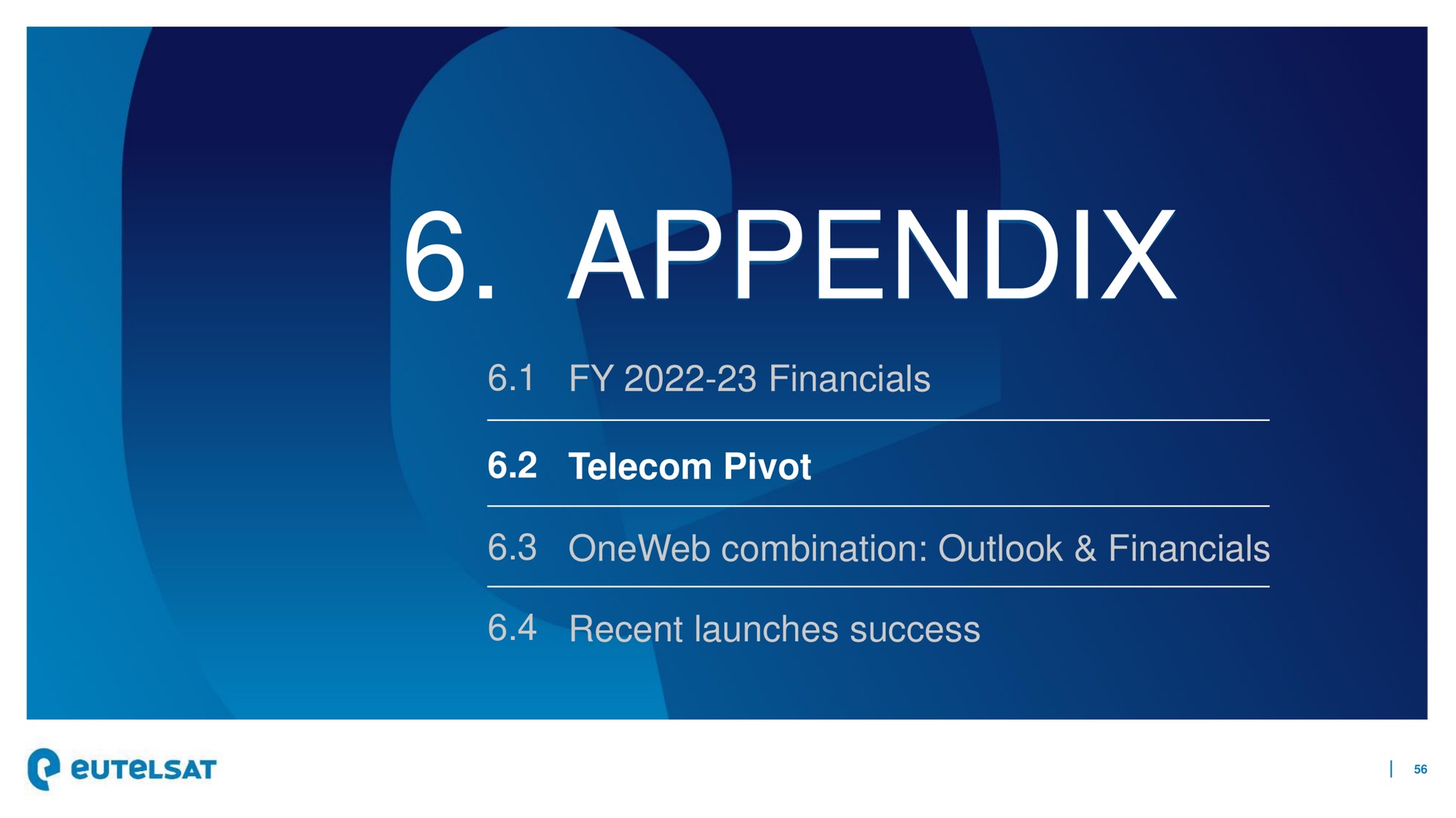 appendix pivot combination outlook recent launches success | Eutelsat