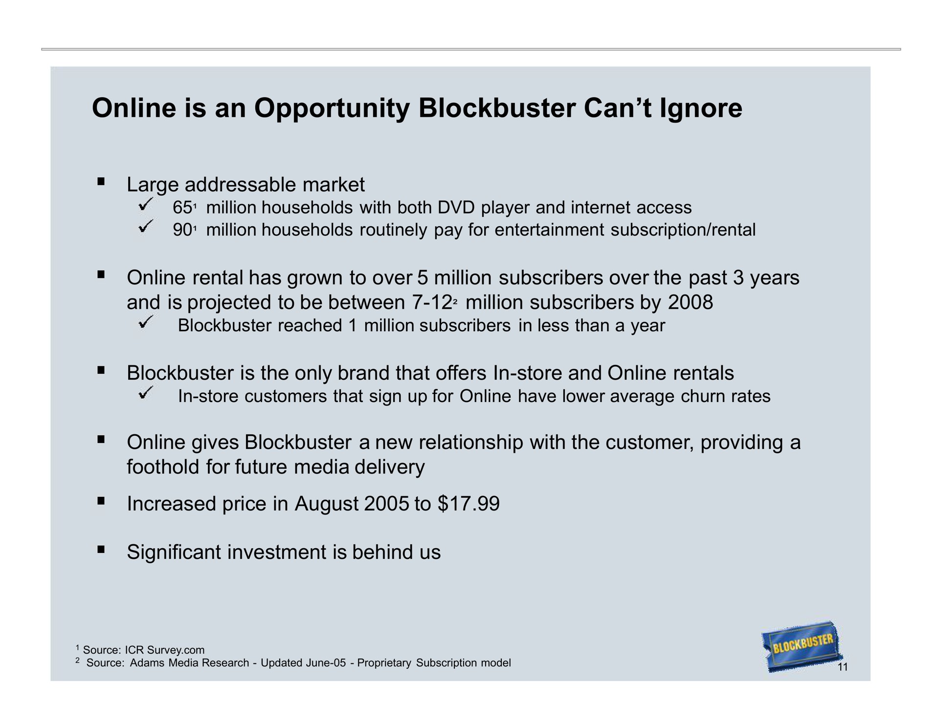 is an opportunity blockbuster can ignore | Blockbuster Video