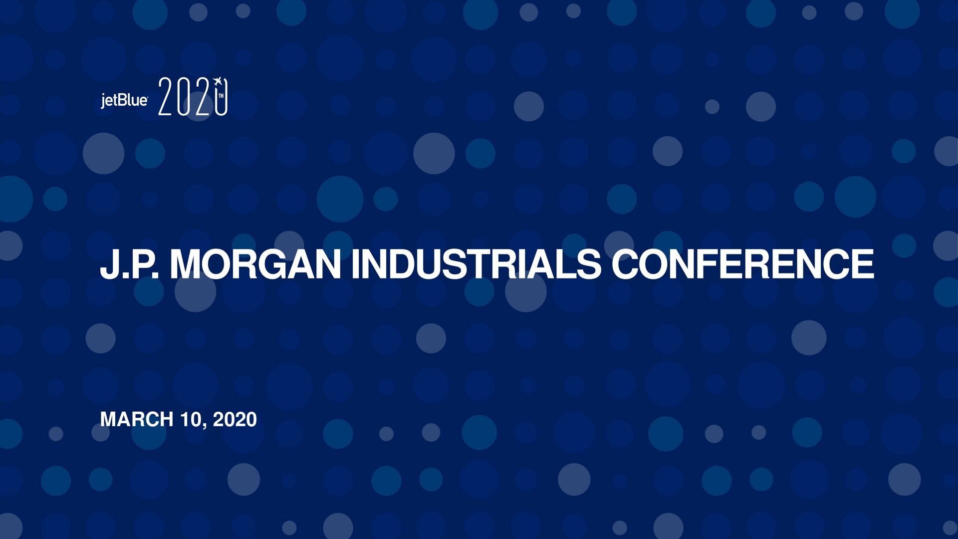 morgan conference | jetBlue