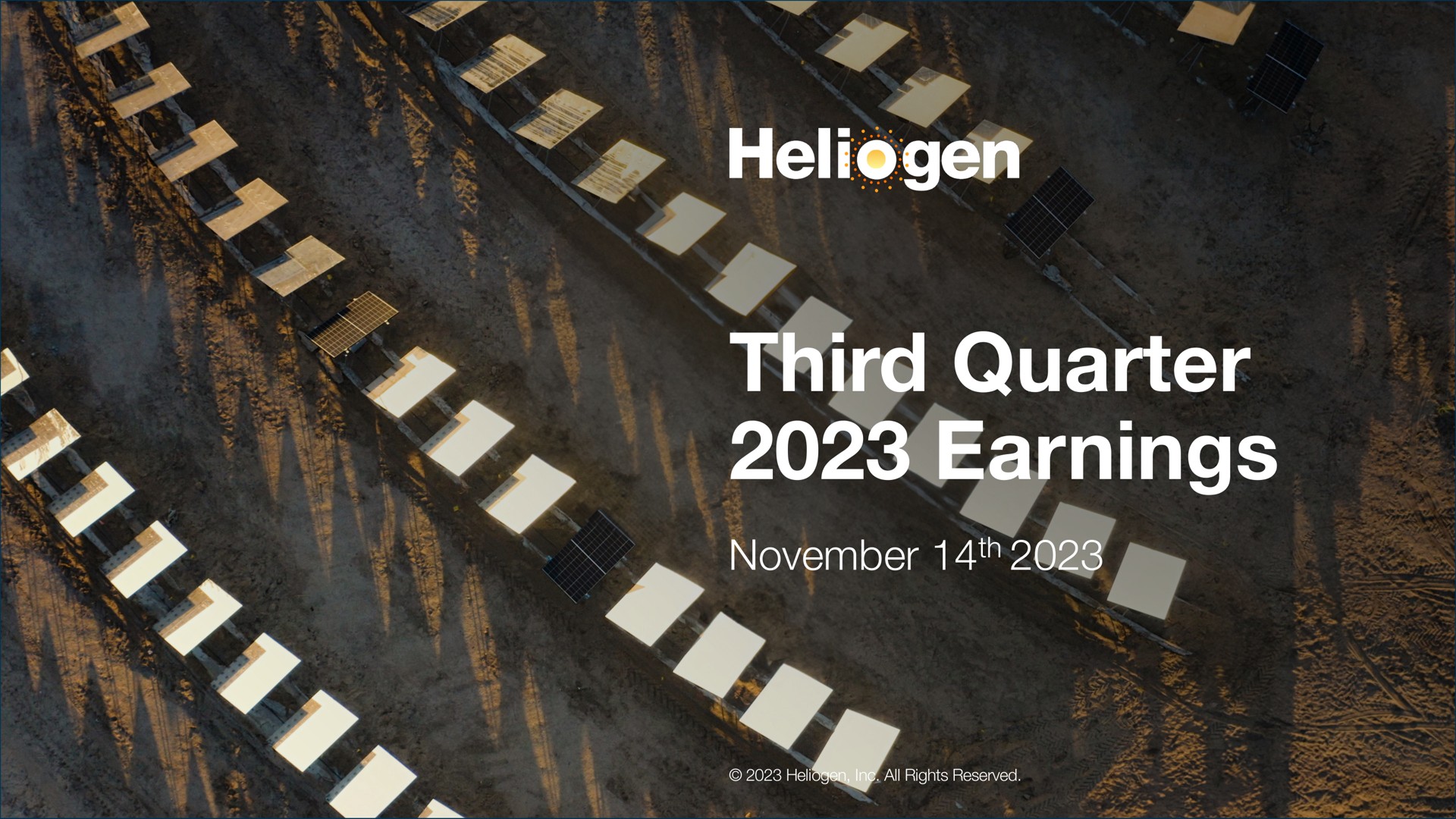 third quarter earnings tea | Heliogen