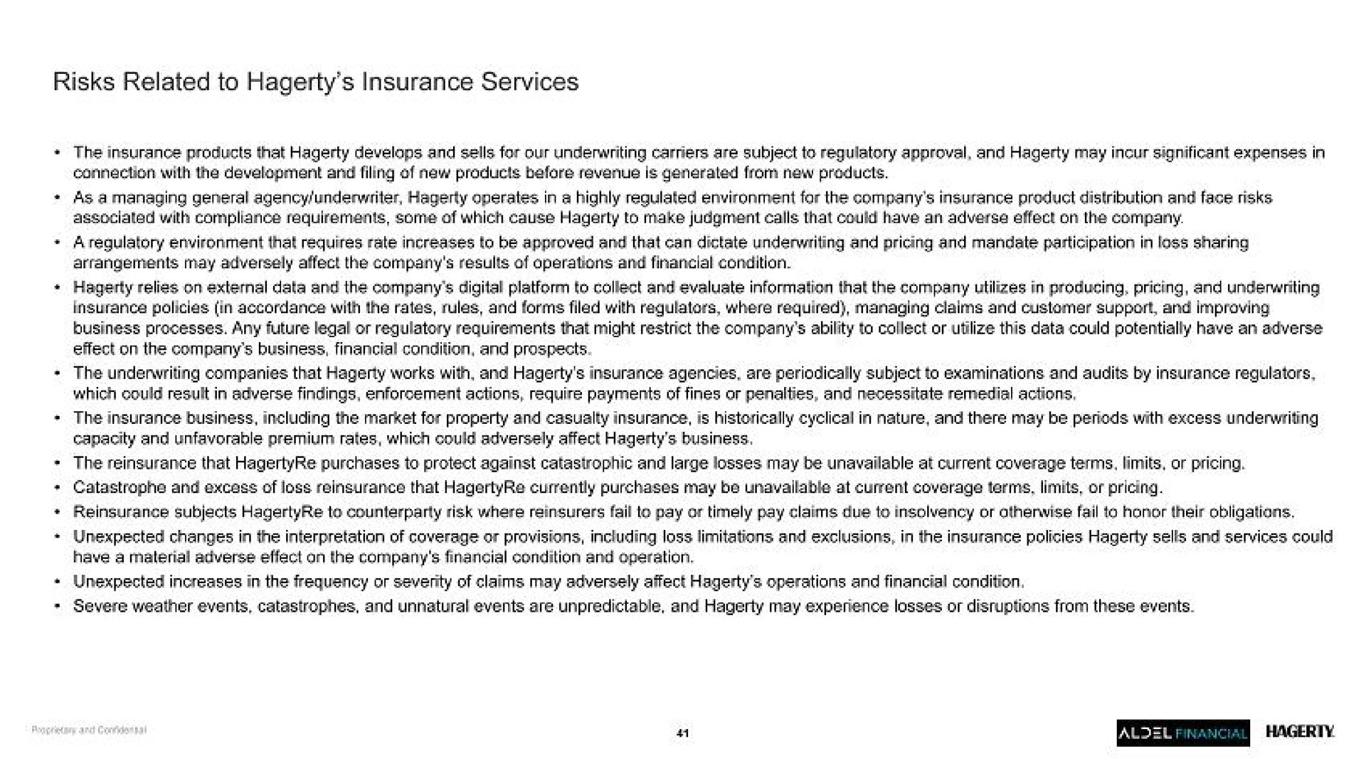 risks related to insurance services | Hagerty