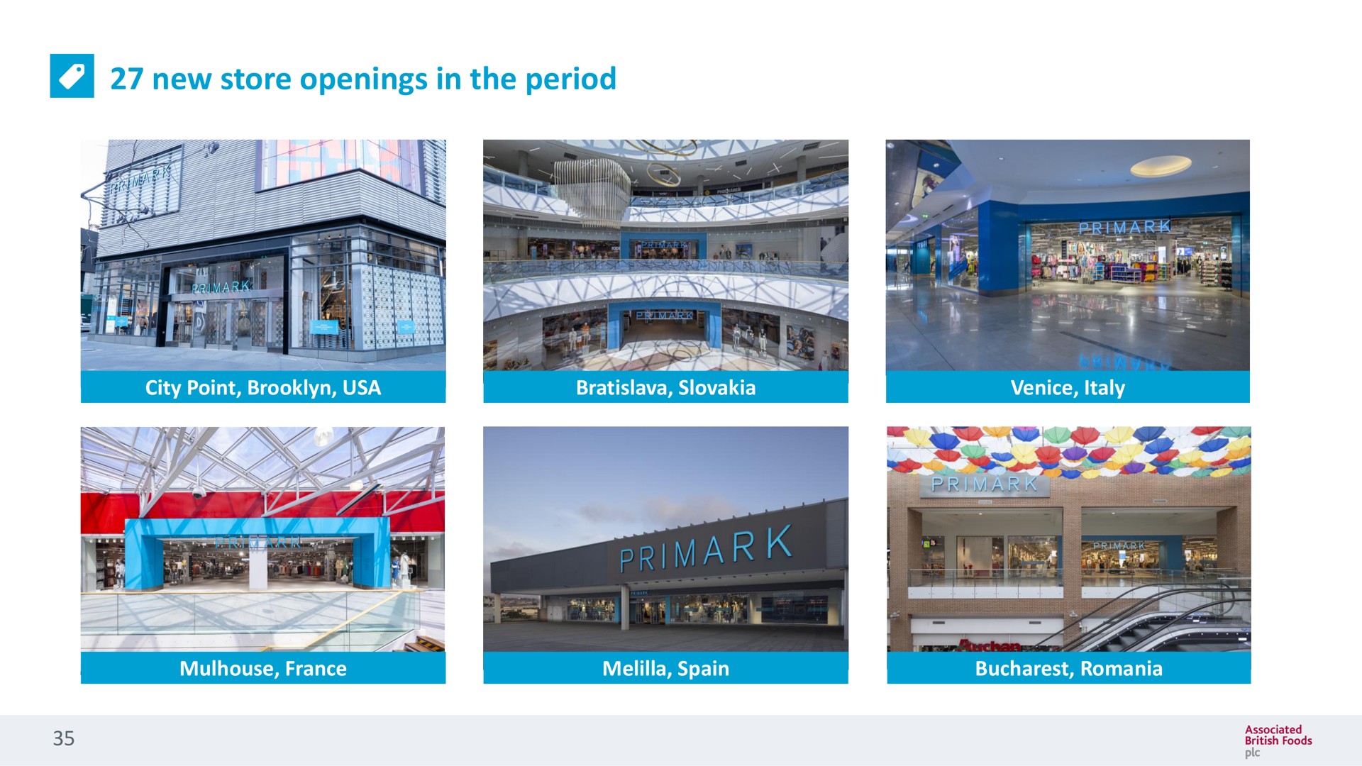 new store openings in the period | Associated British Foods