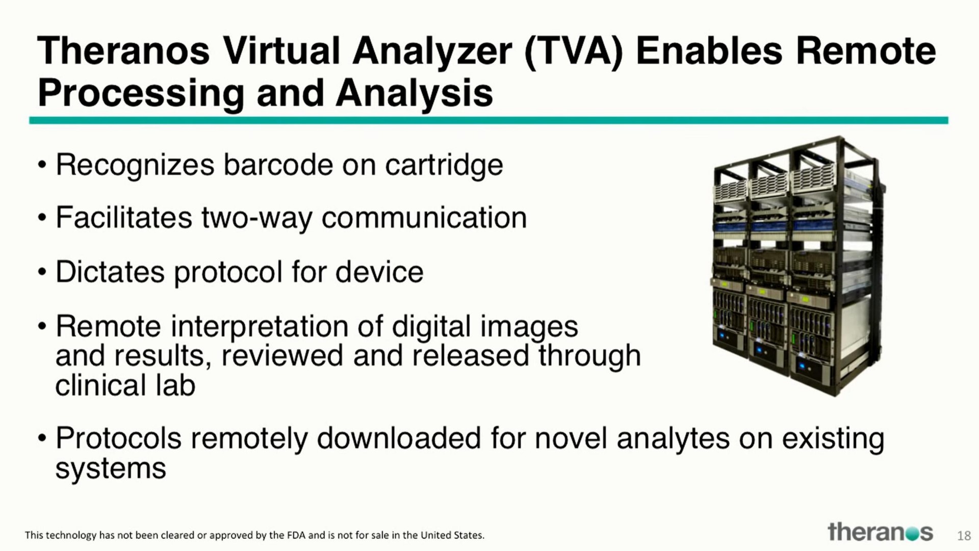 virtual analyzer enables remote processing and analysis | Theranos