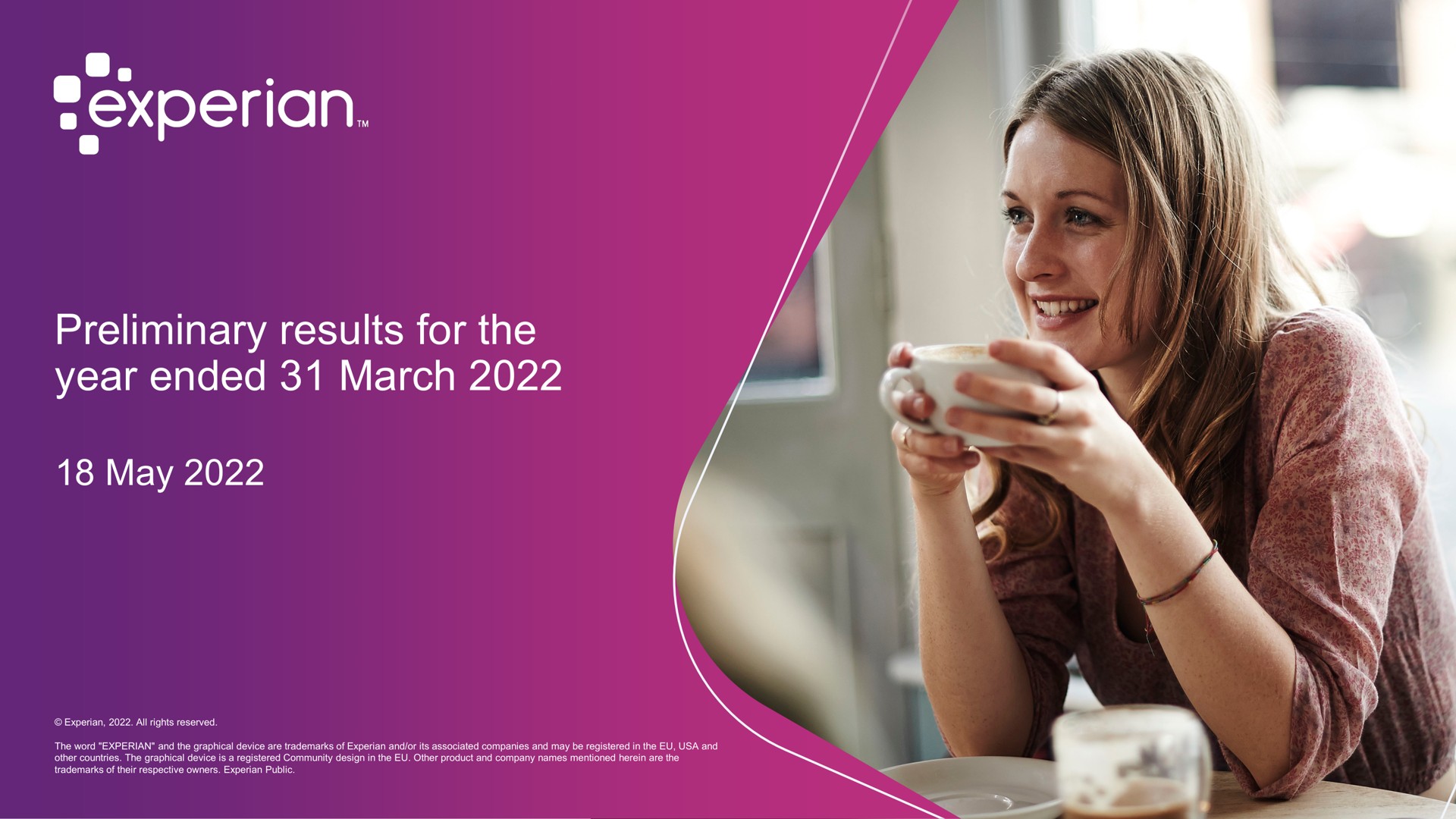 preliminary results for the year ended march may | Experian