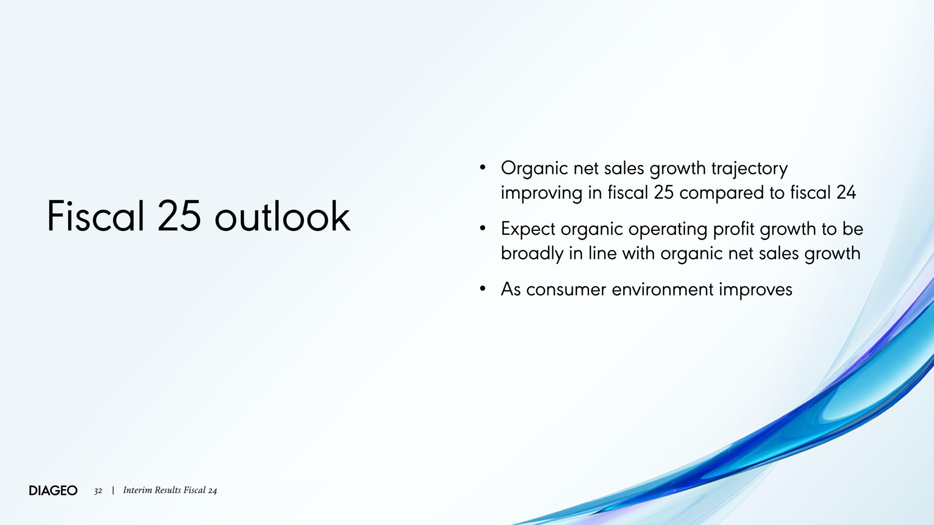 fiscal outlook | Diageo