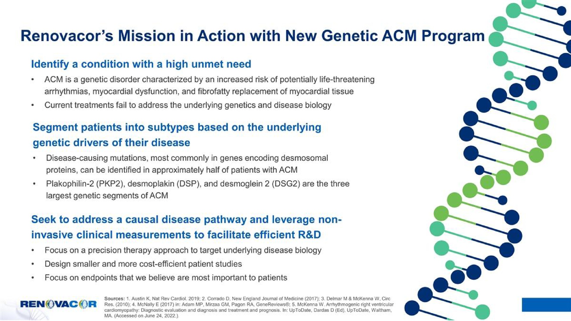 mission in action with new genetic program | Renovacor
