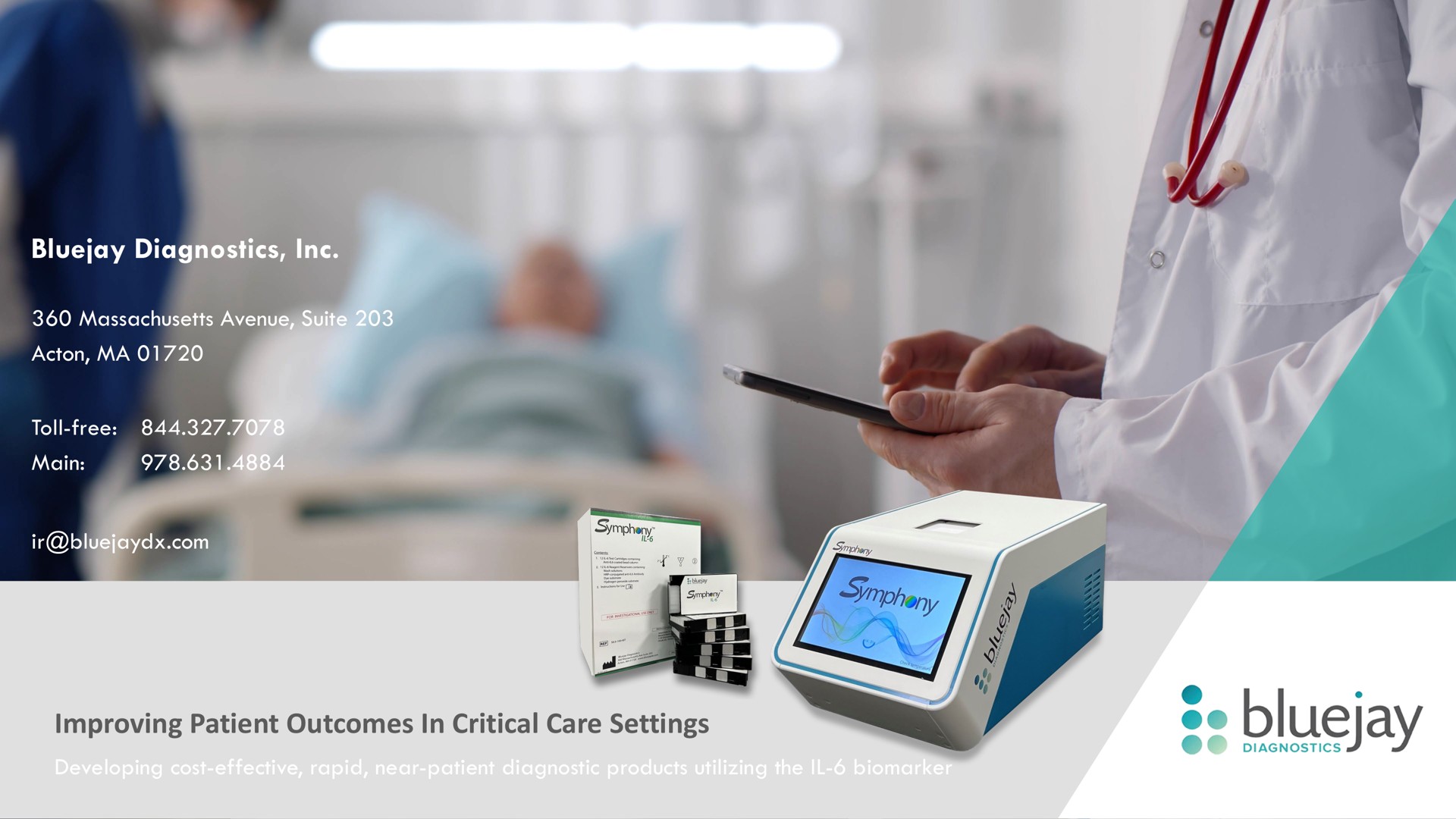 diagnostics improving patient outcomes in critical care settings | Bluejay