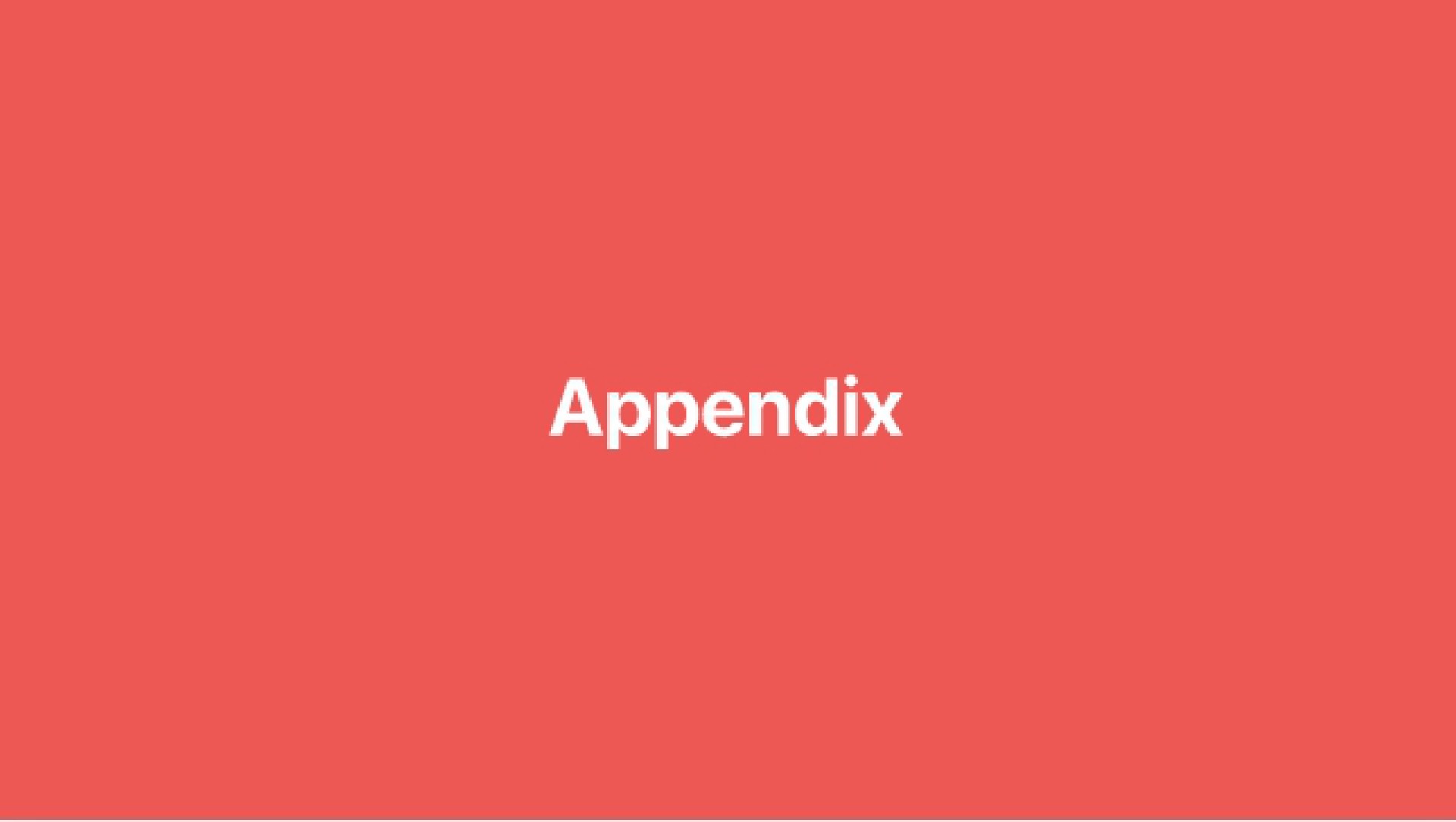 appendix | Notion