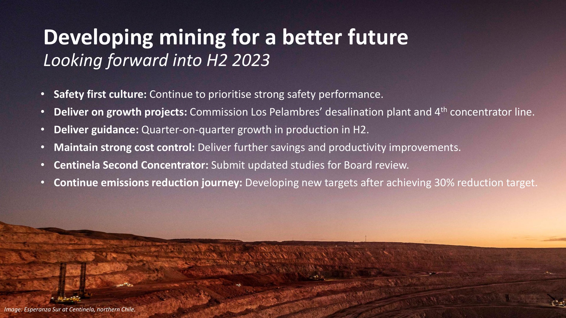 developing mining for a better future looking forward into | Antofagasta