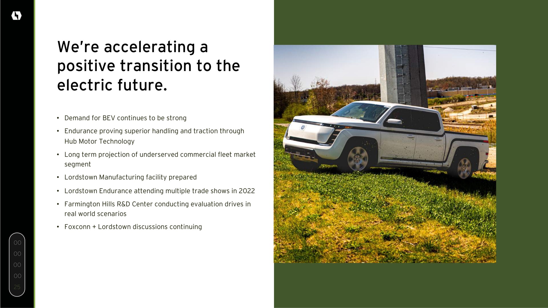 we accelerating a positive transition to the electric future | Lordstown Motors