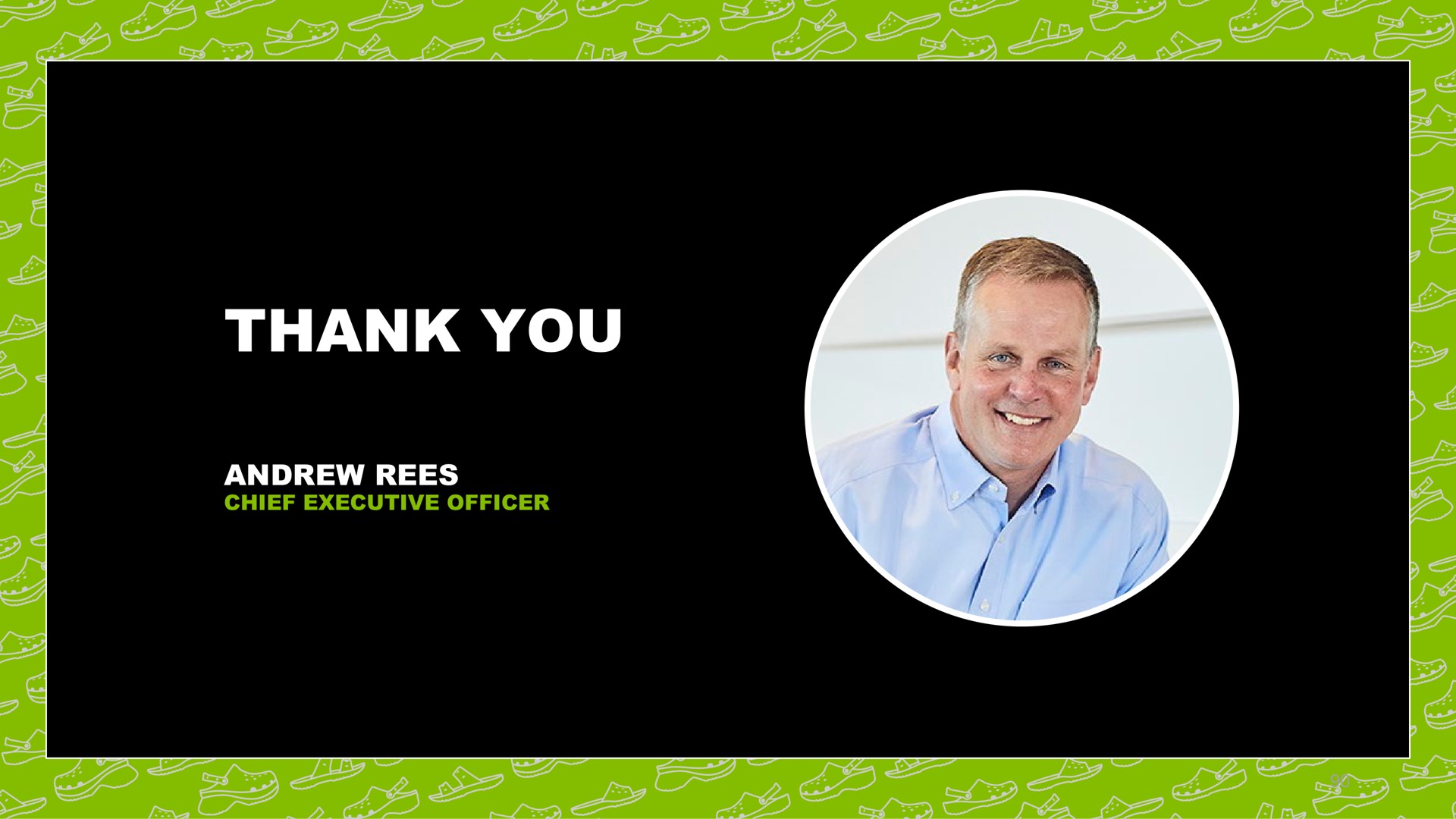 thank you chief executive officer | Crocs